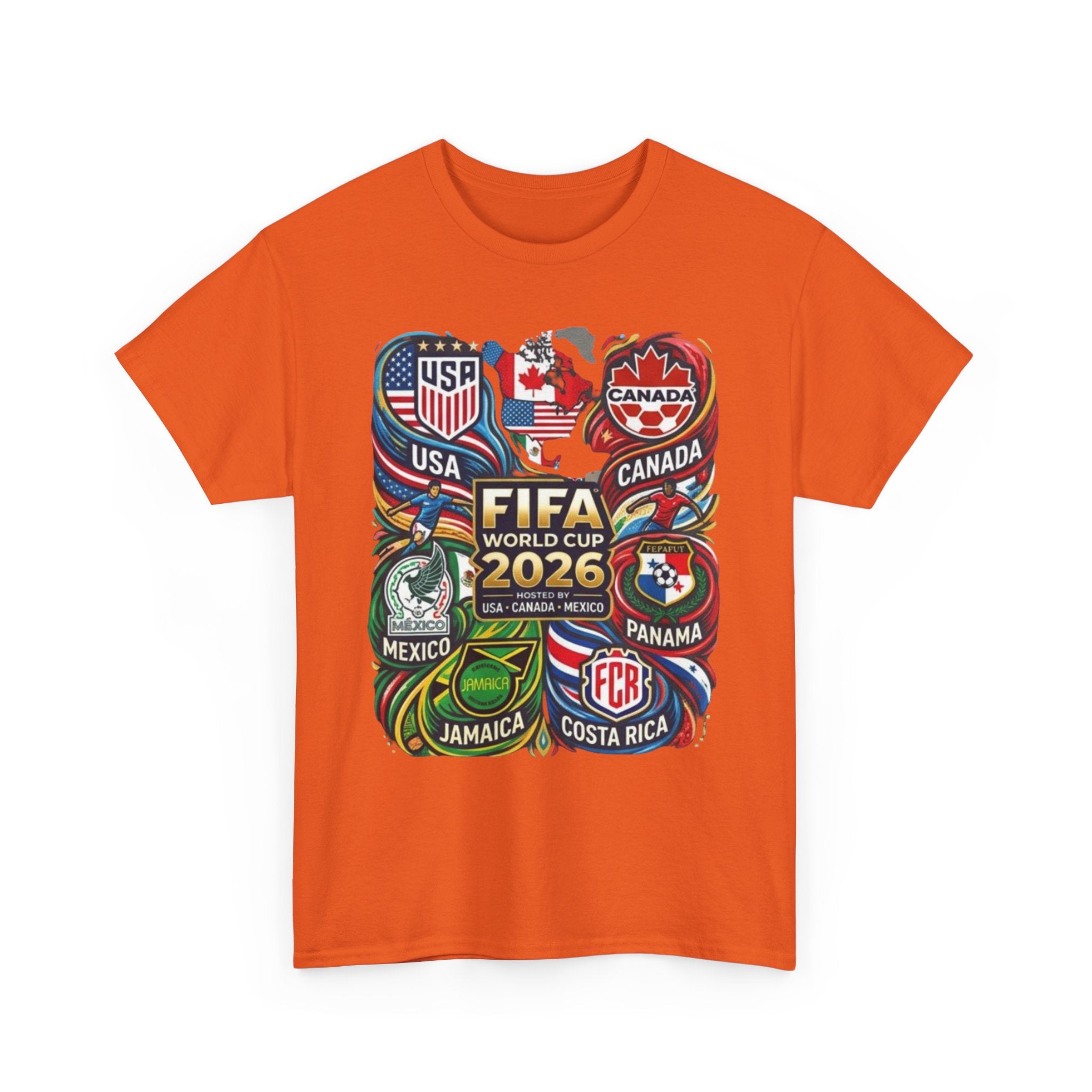 World Cup 2026 Teams T-Shirt – USA Canada Mexico & CONCACAF Badges Soccer Tee