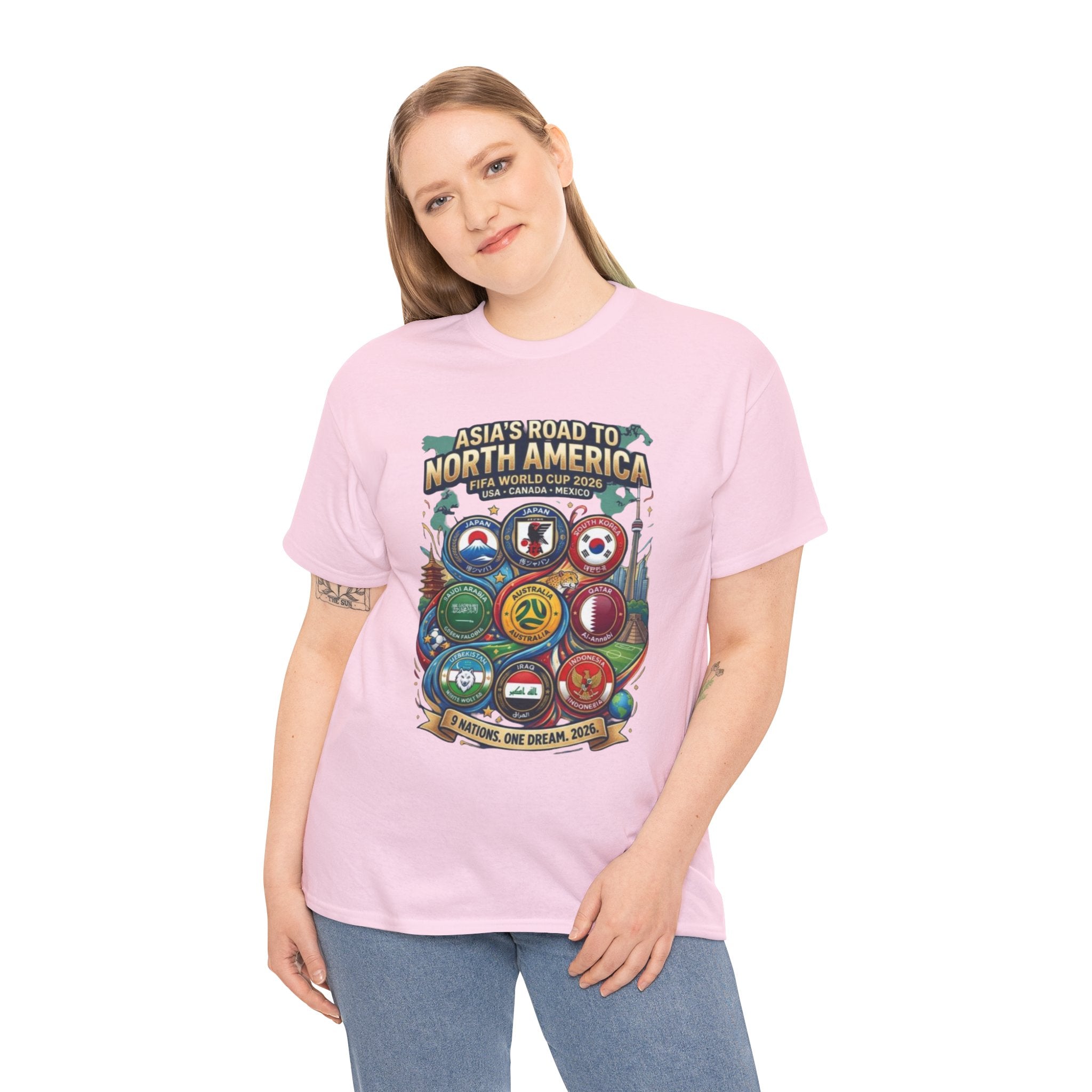Asia's Road to North America Soccer Tee — World Cup 2026 Qualification Badge T‑Shirt