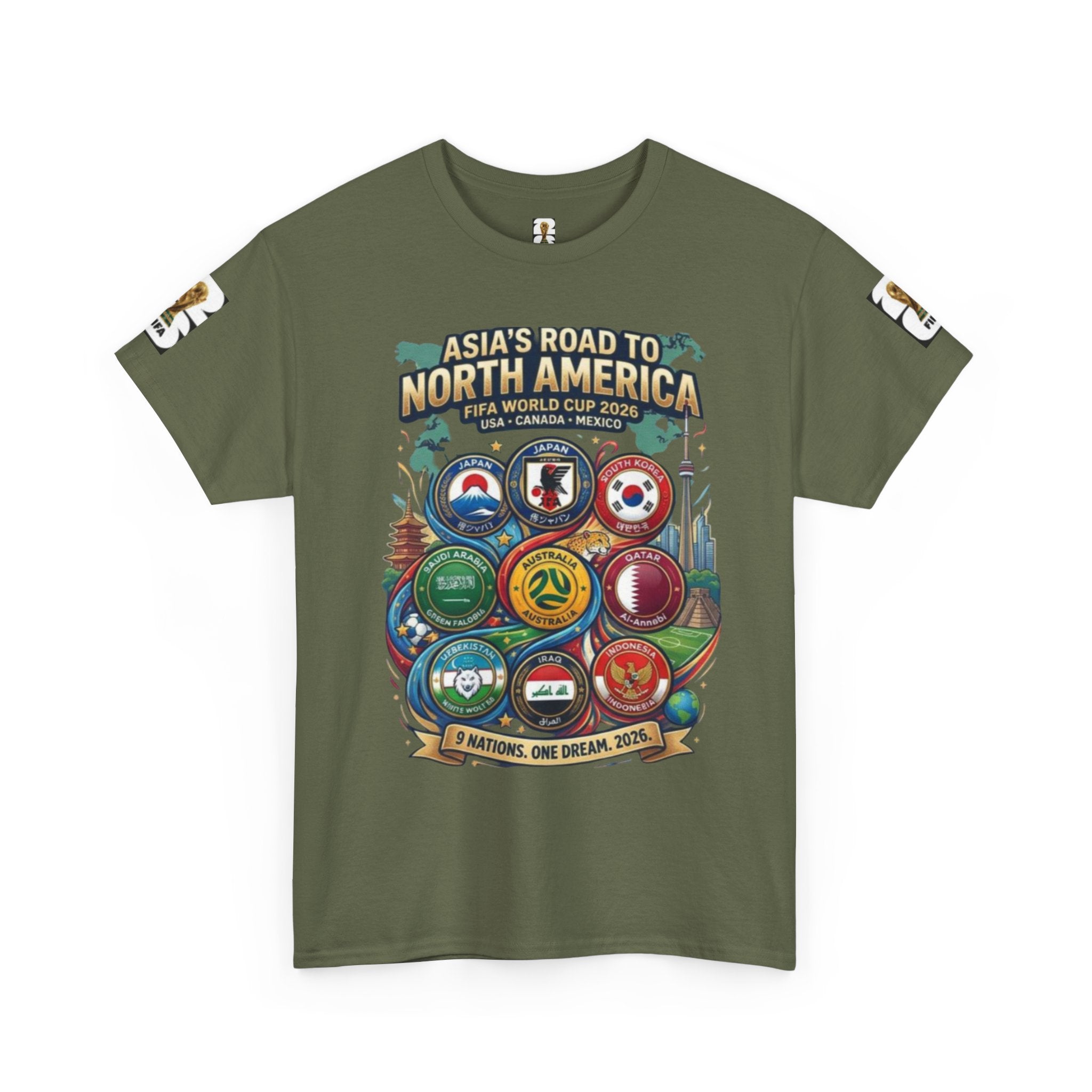 AFC Asian Qualifiers 2026 Tee — Asia’s Road to North America World Cup Soccer T‑Shirt