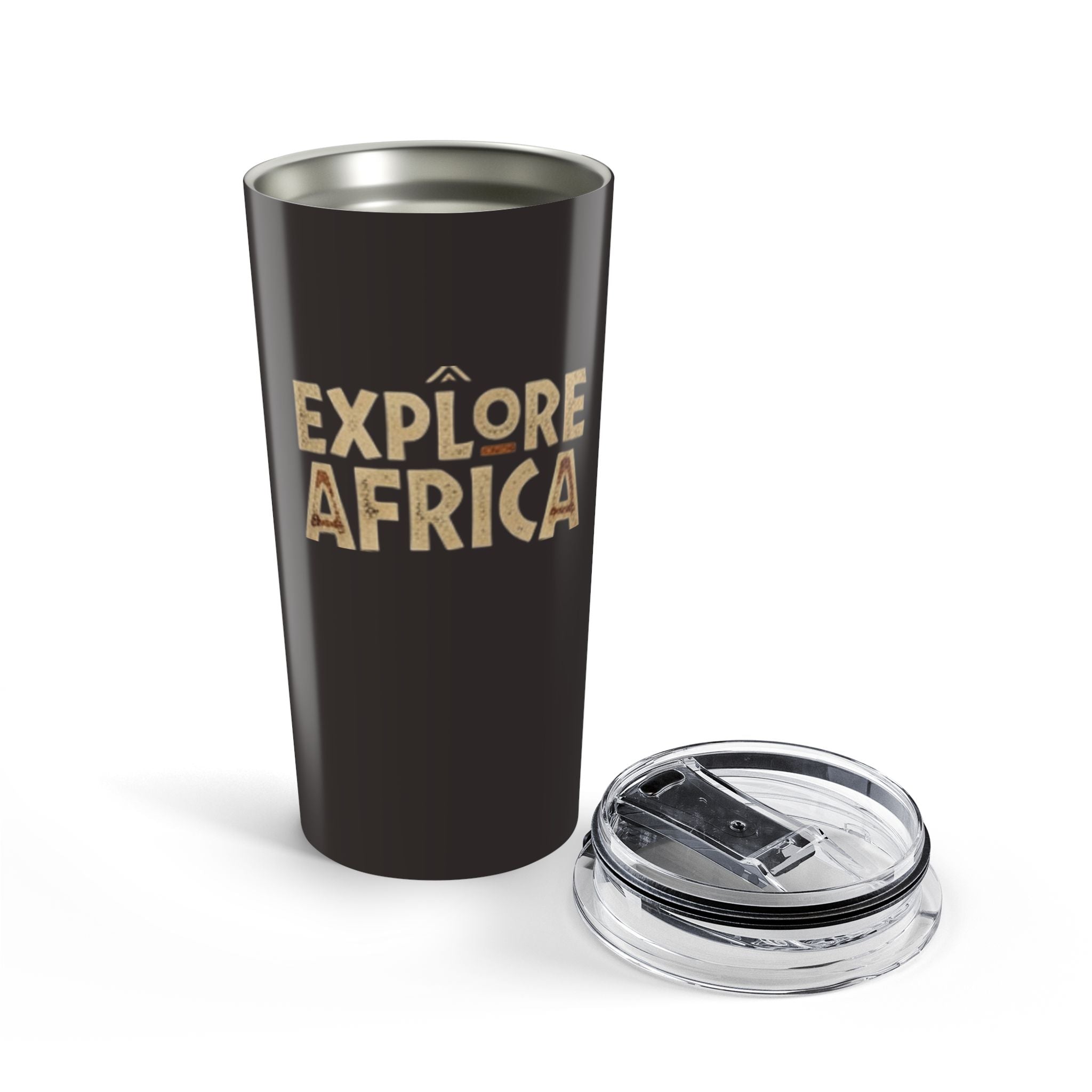 Explore Africa 20oz Travel Tumbler — Insulated Adventure Coffee Cup