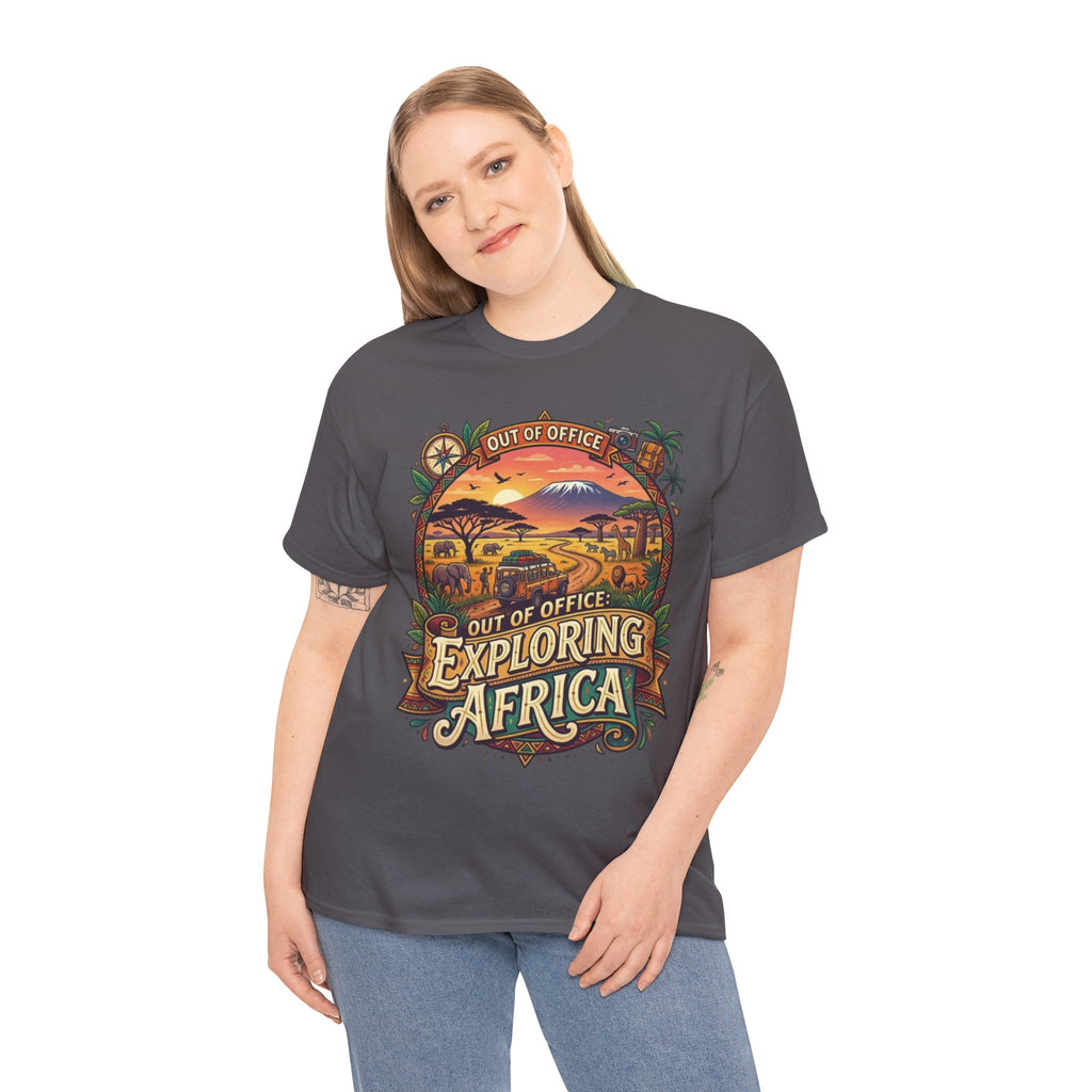 Exploring Africa T-Shirt — 'Out of Office' Safari Adventure Tee