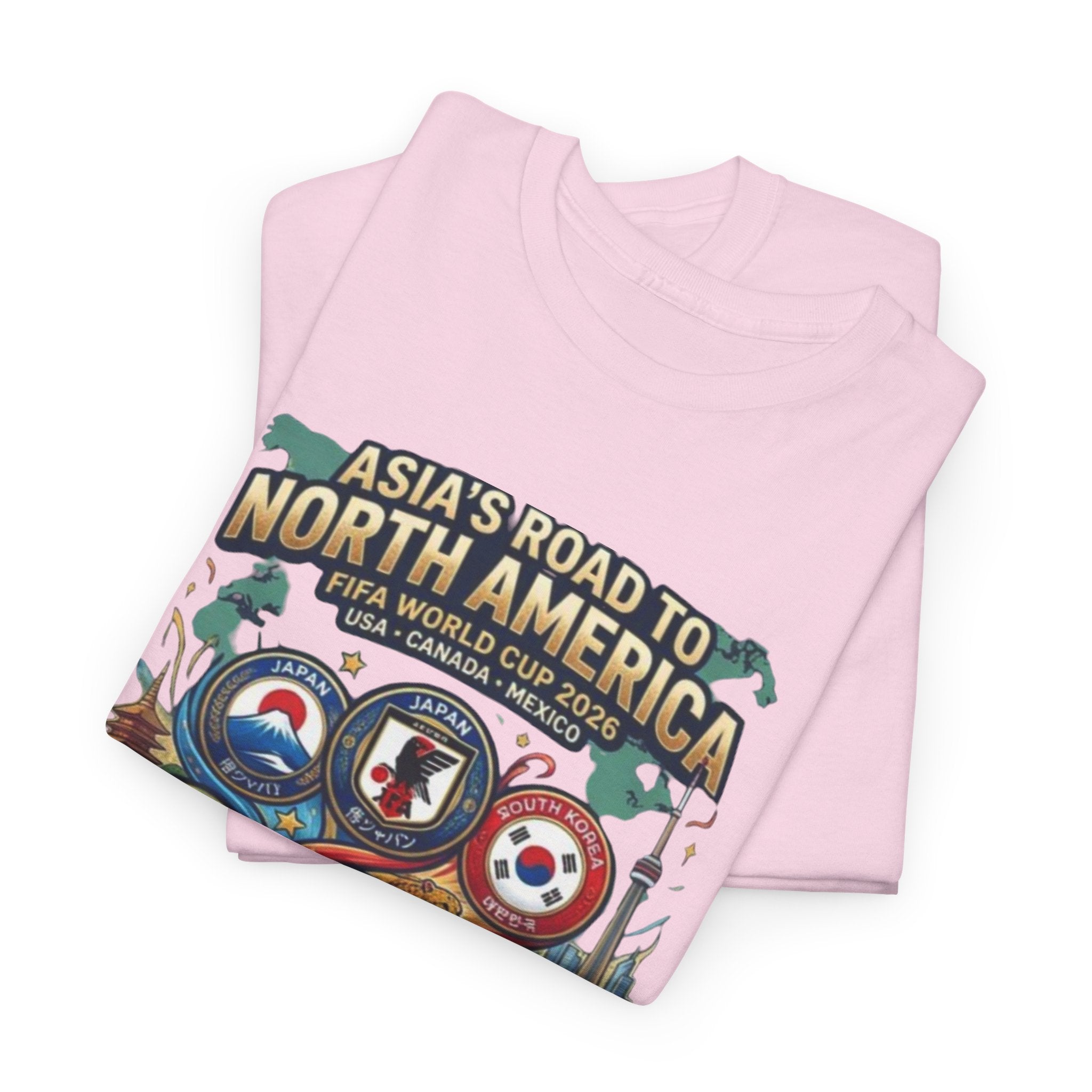 Asia's Road to North America Soccer Tee — World Cup 2026 Qualification Badge T‑Shirt