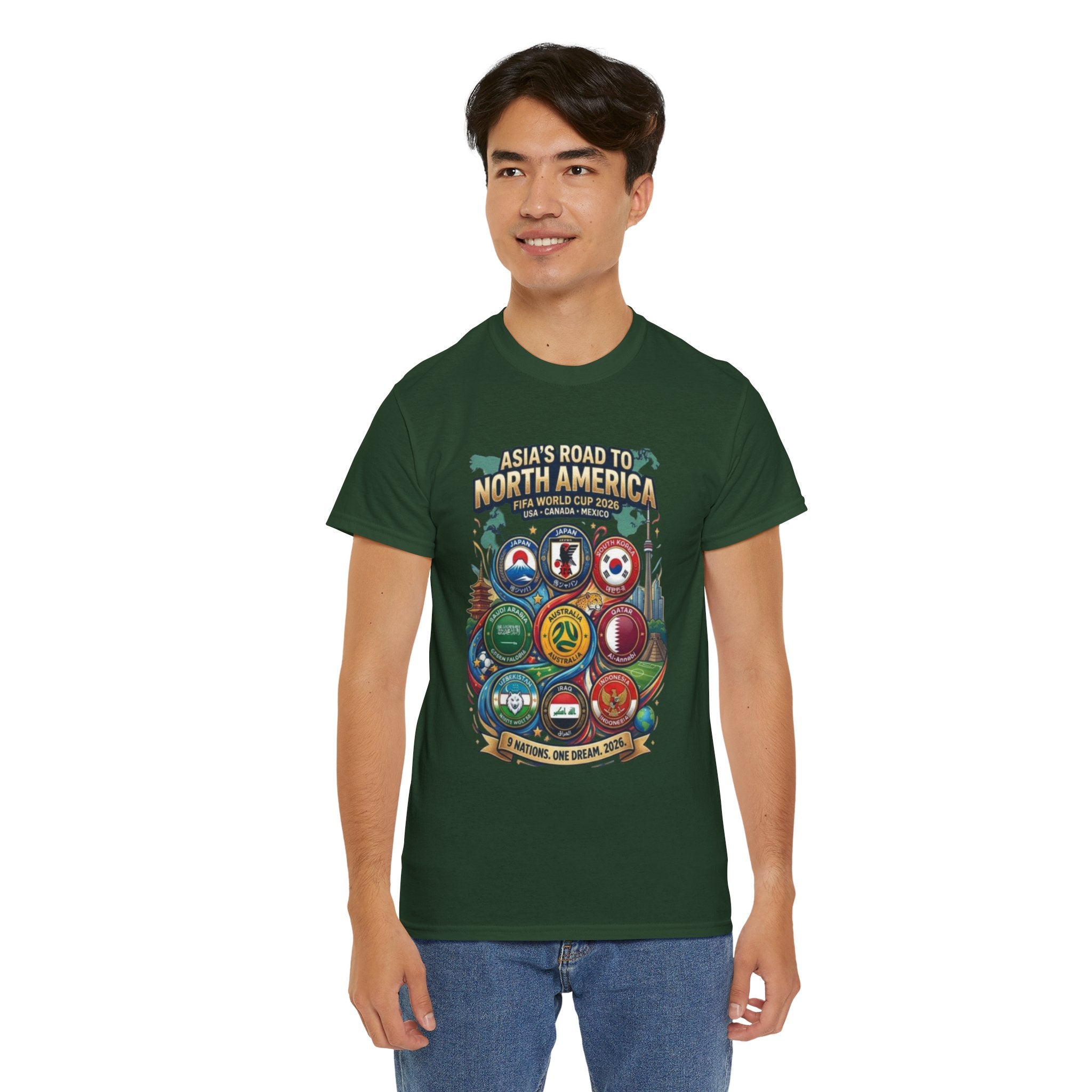 Asia's Road to North America Soccer Tee — World Cup 2026 Qualification Badge T‑Shirt
