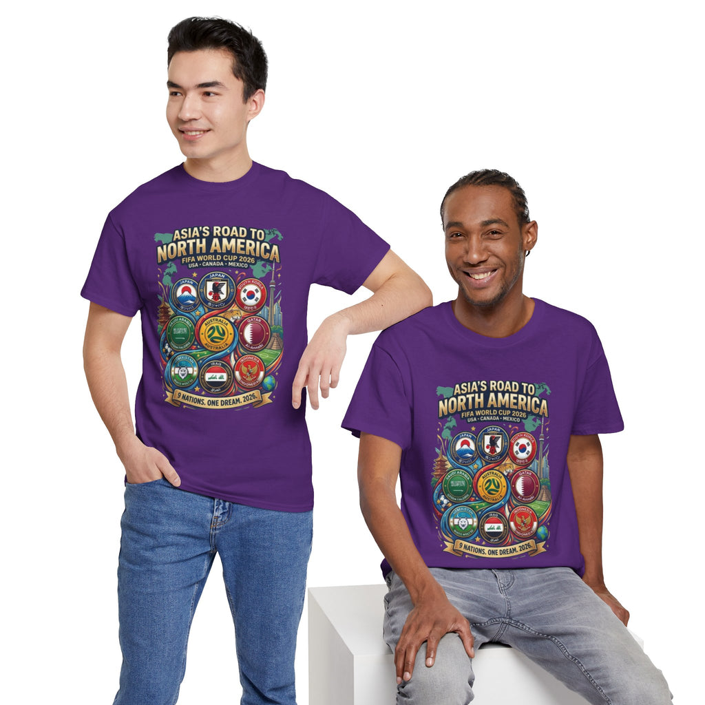 Asia's Road to North America Soccer Tee — World Cup 2026 Qualification Badge T‑Shirt