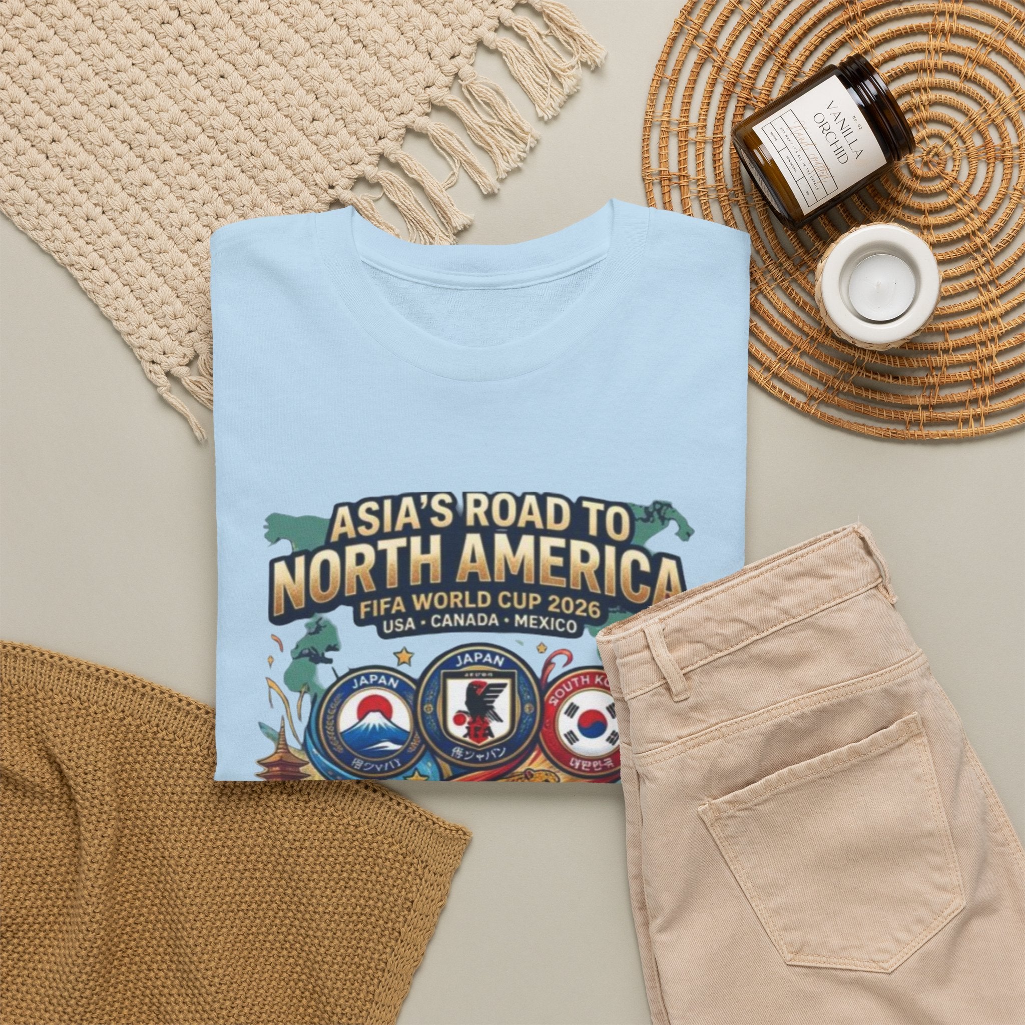 Asia's Road to North America Soccer Tee — World Cup 2026 Qualification Badge T‑Shirt