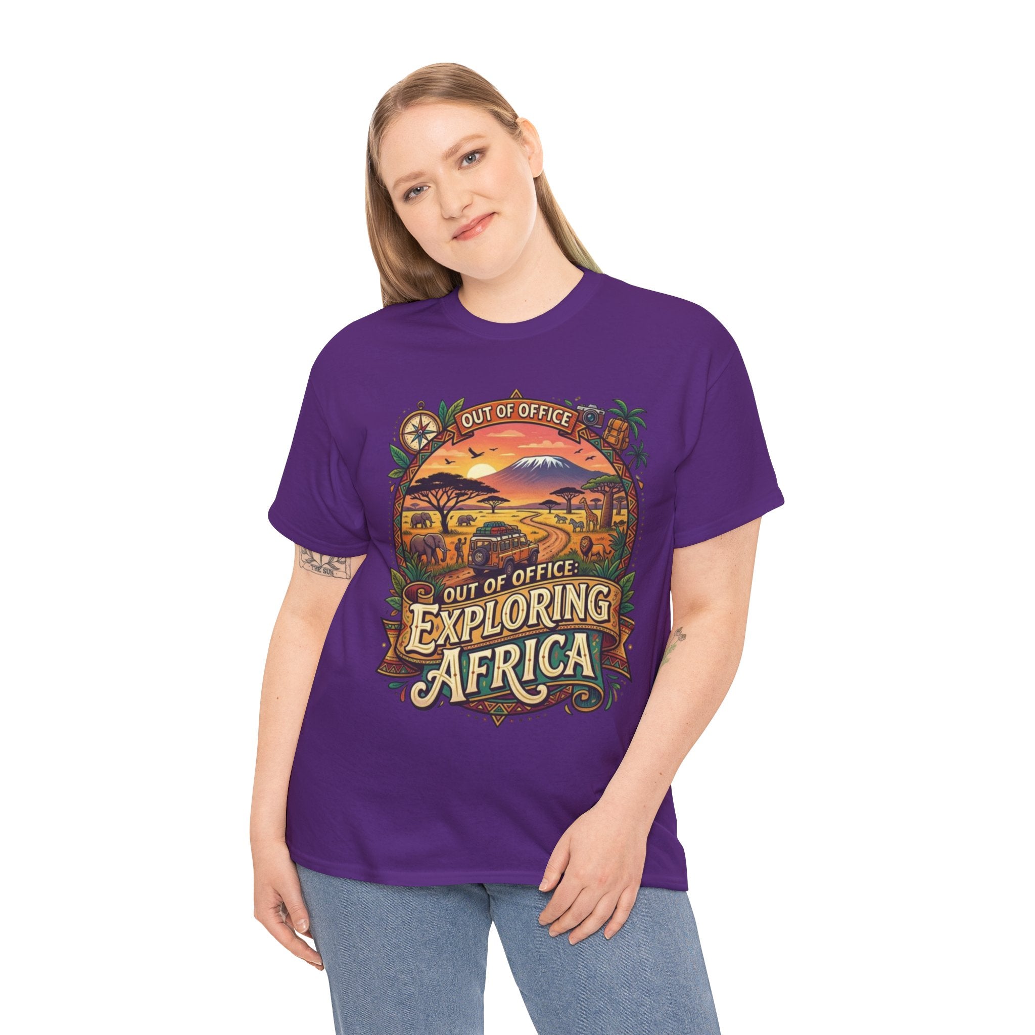 Exploring Africa T-Shirt — 'Out of Office' Safari Adventure Tee