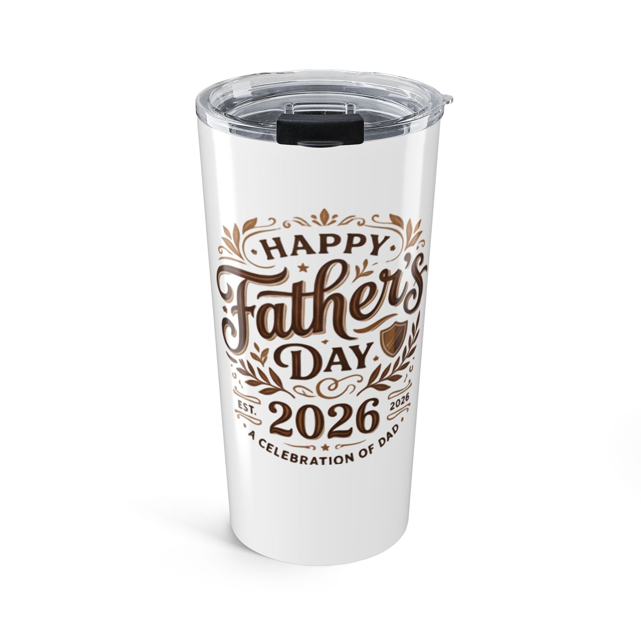 Father's Day 2026 Tumbler – Insulated 20oz "Happy Father's Day 2026" Travel Mug