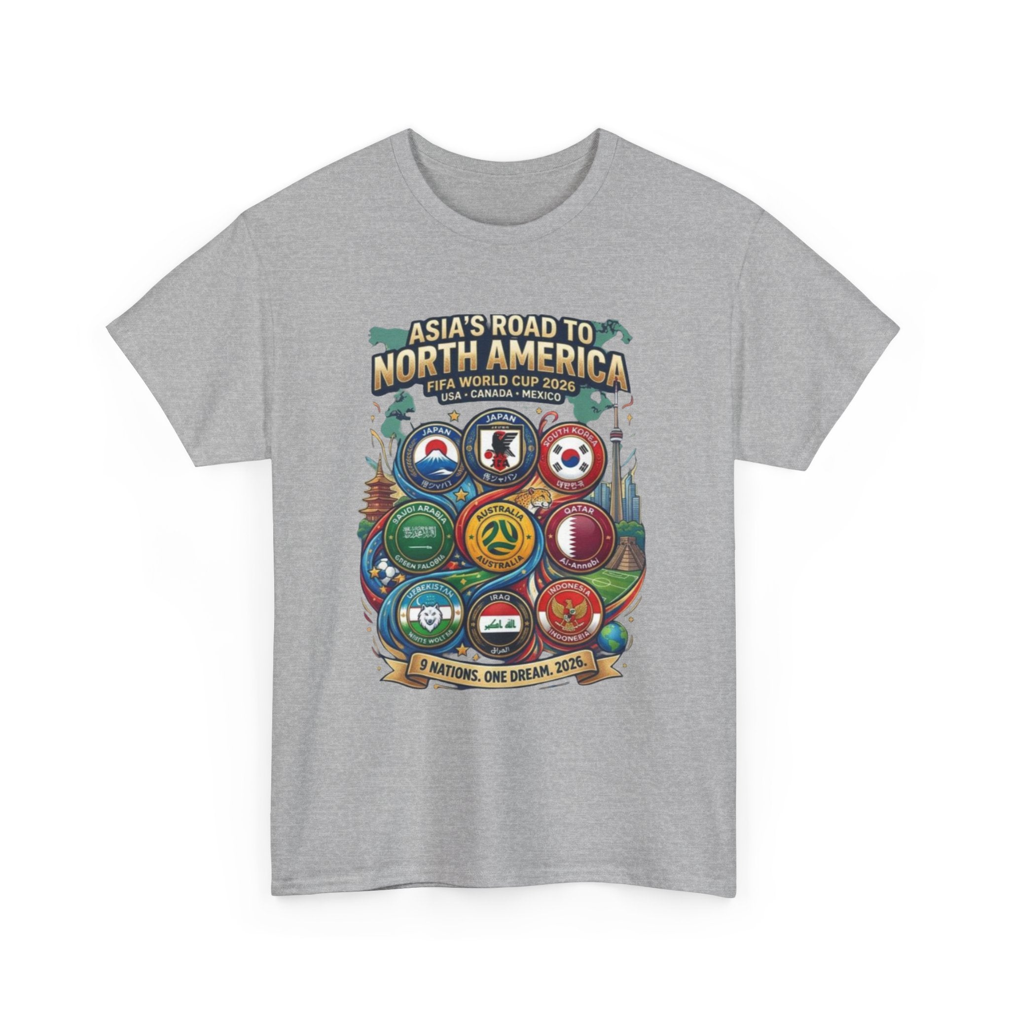 Asia's Road to North America Soccer Tee — World Cup 2026 Qualification Badge T‑Shirt