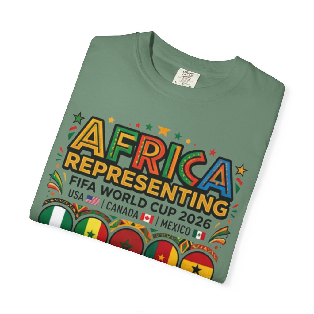 Africa Representing FIFA World Cup 2026 T-Shirt | African Flags Soccer Design