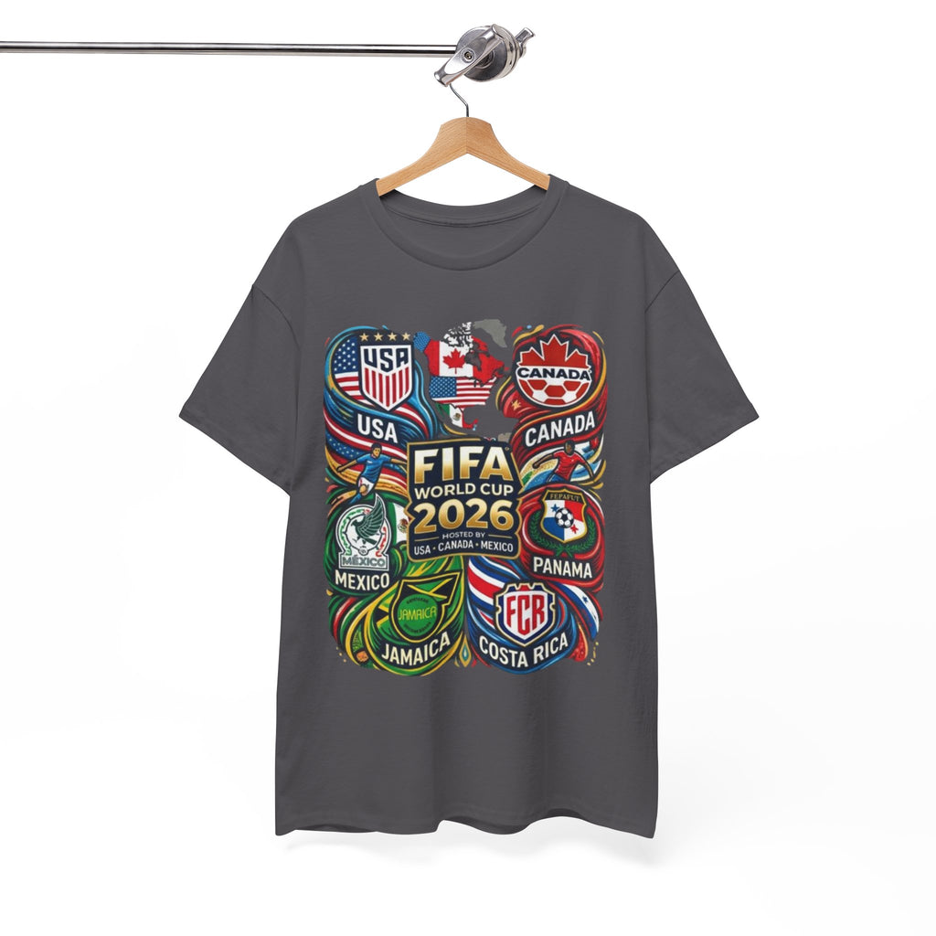 World Cup 2026 Teams T-Shirt – USA Canada Mexico & CONCACAF Badges Soccer Tee