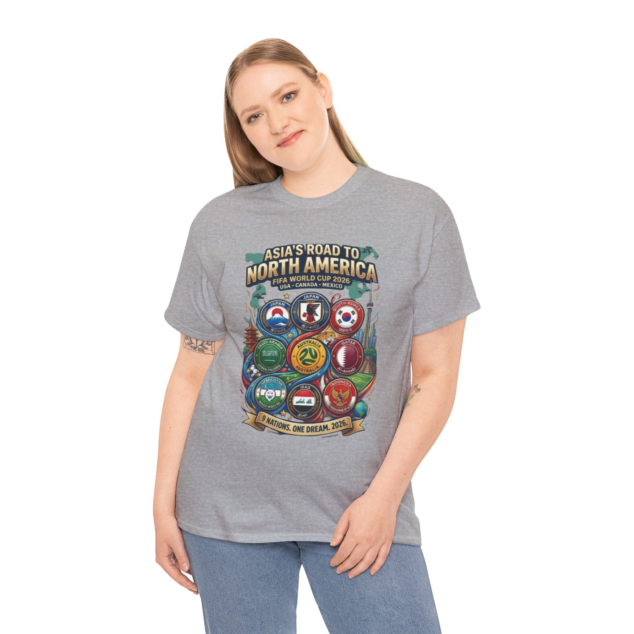 Asia's Road to North America Soccer Tee — World Cup 2026 Qualification Badge T‑Shirt