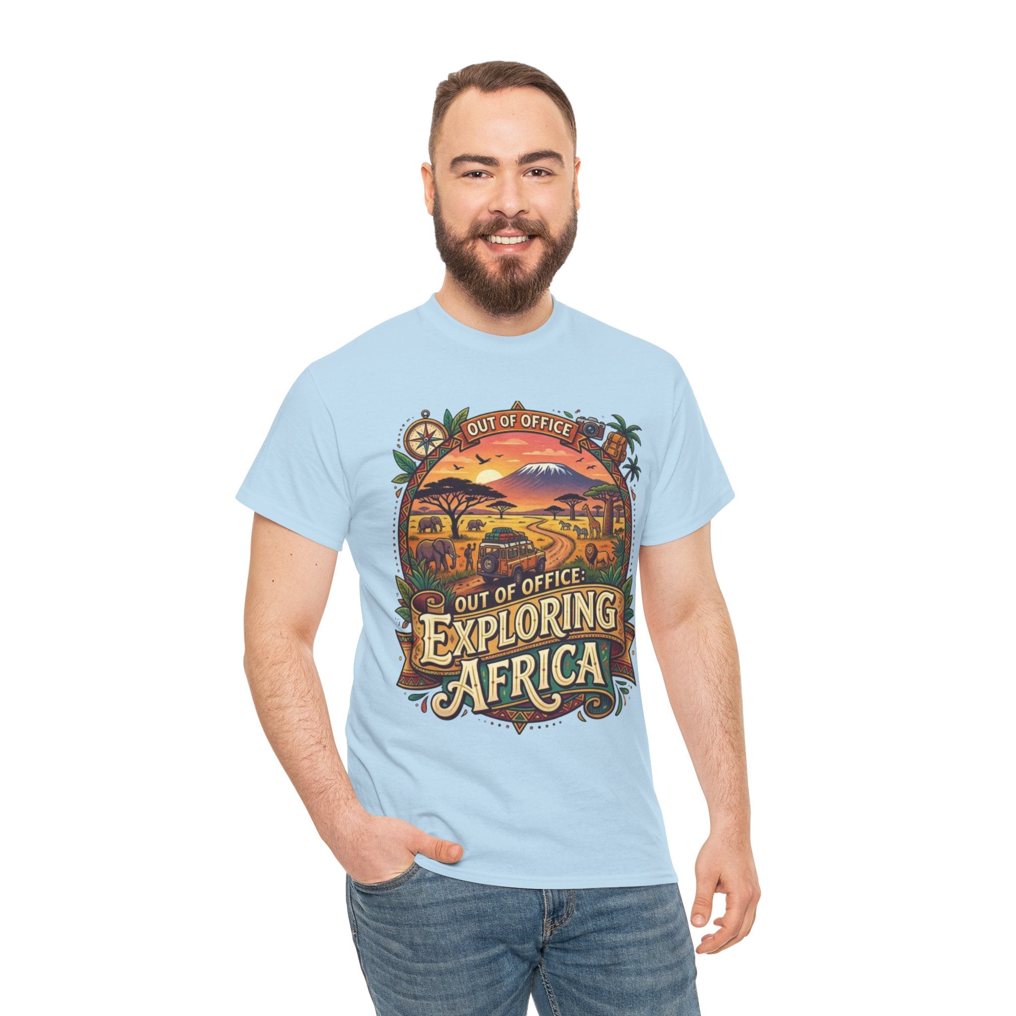 Exploring Africa T-Shirt — 'Out of Office' Safari Adventure Tee