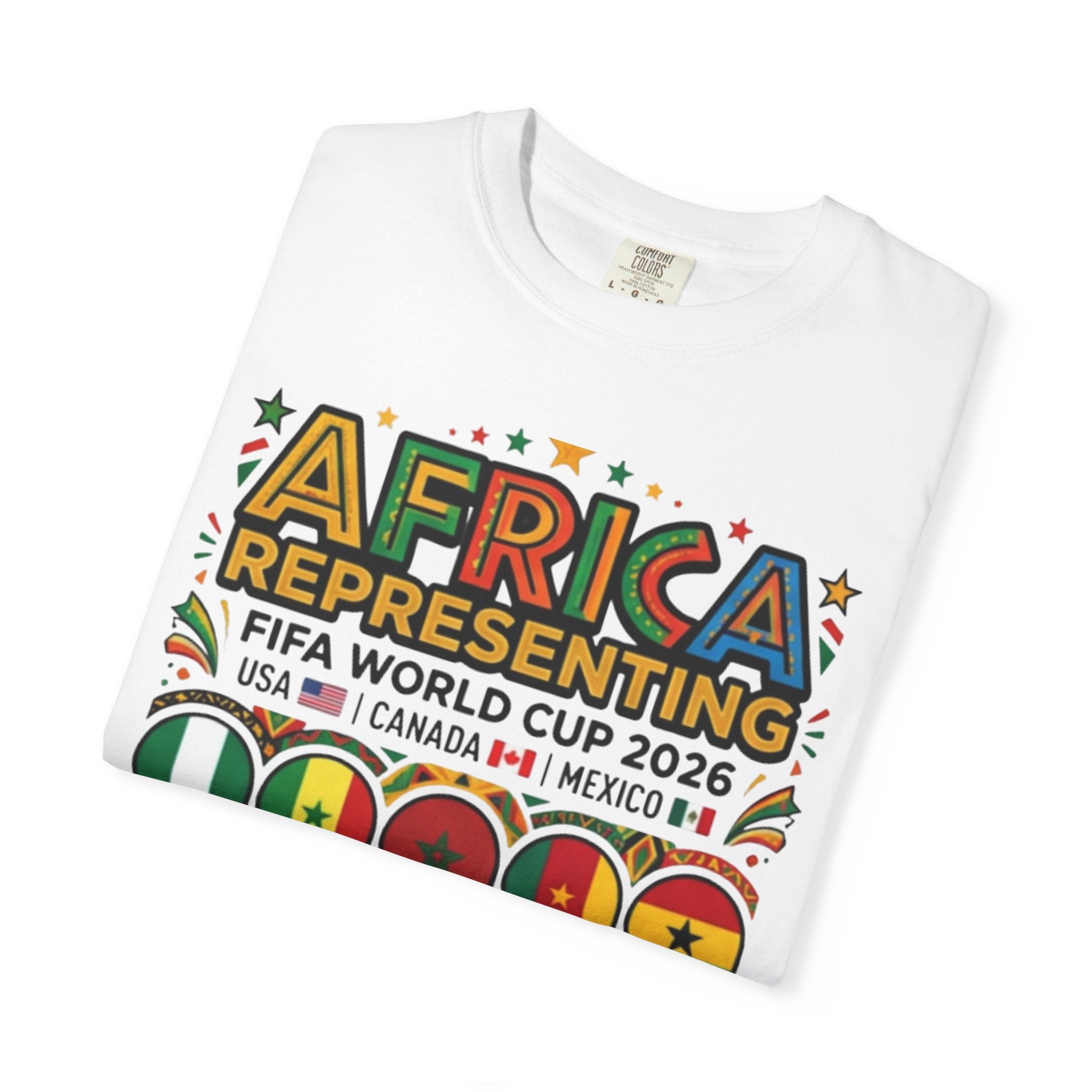 Africa Representing FIFA World Cup 2026 T-Shirt | African Flags Soccer Design