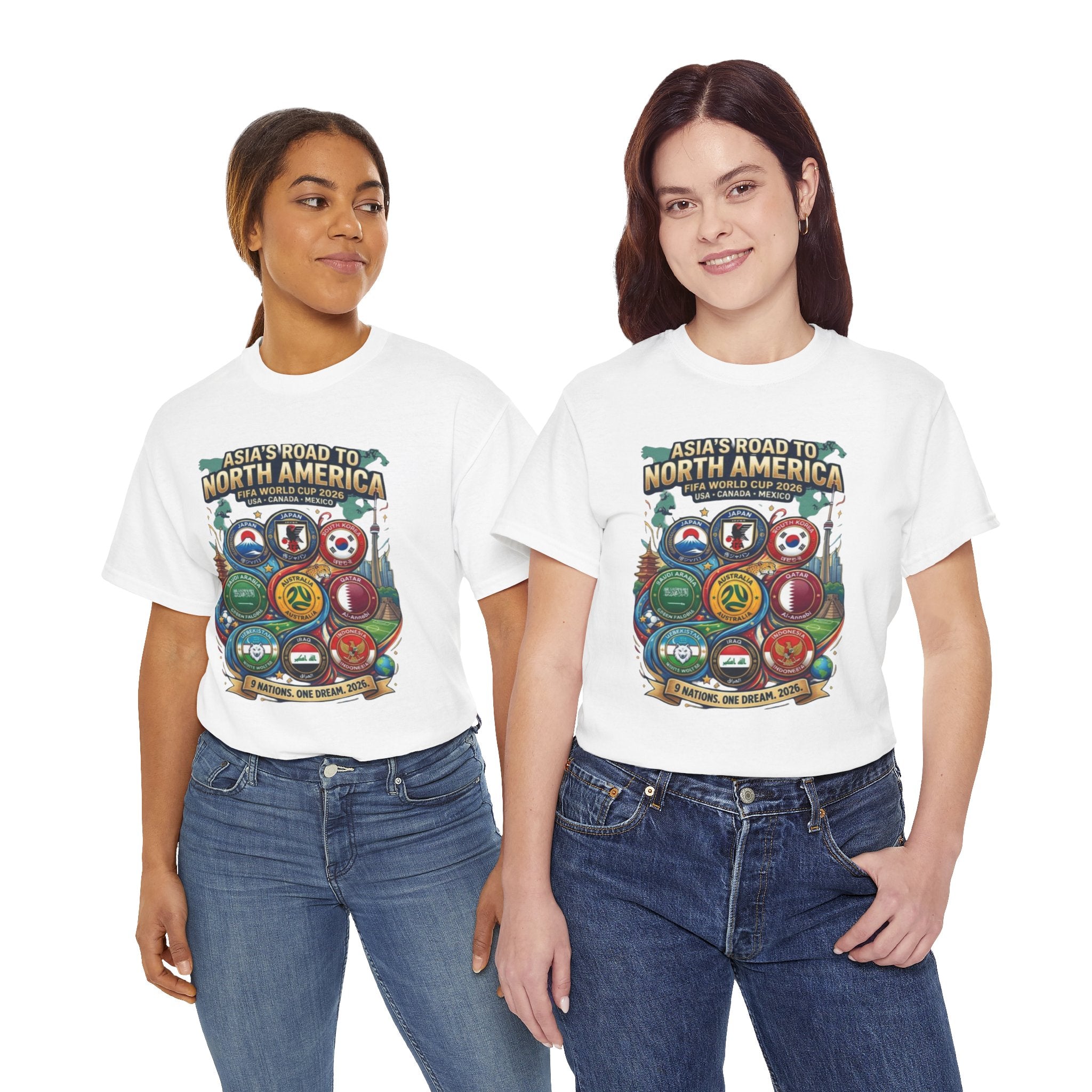 Asia's Road to North America Soccer Tee — World Cup 2026 Qualification Badge T‑Shirt