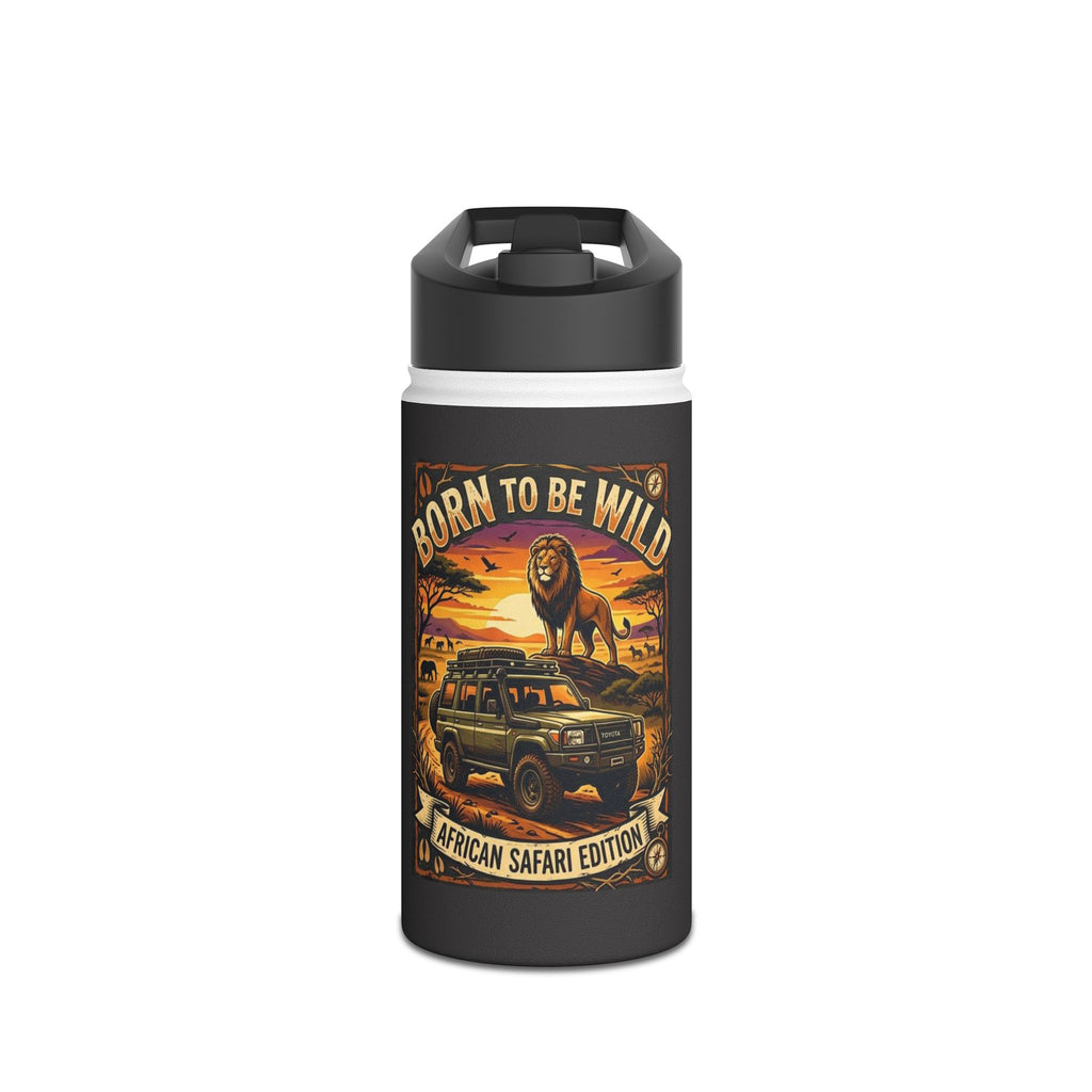 Born to Be Wild Stainless Steel Water Bottle — African Safari Edition