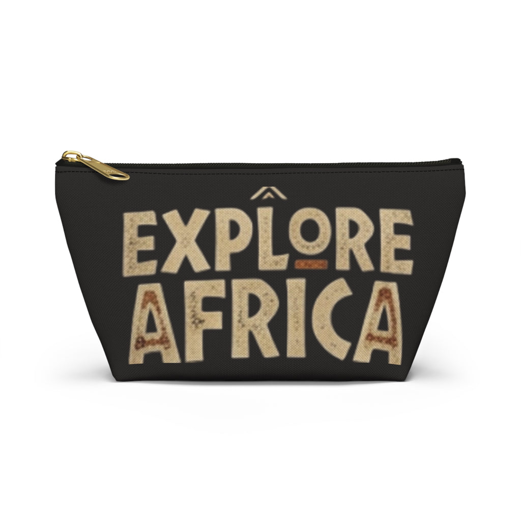 Explore Africa Accessory Pouch — Travel Makeup & Gear Organizer