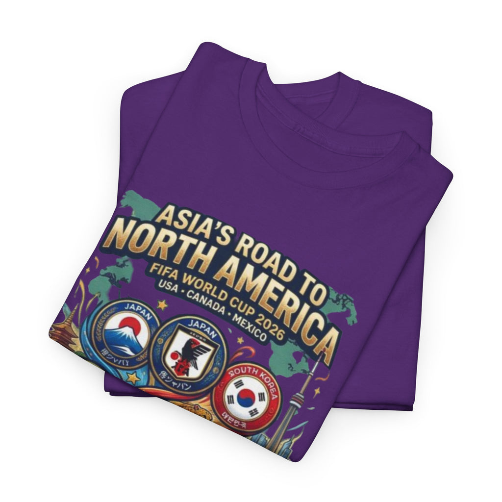 Asia's Road to North America Soccer Tee — World Cup 2026 Qualification Badge T‑Shirt