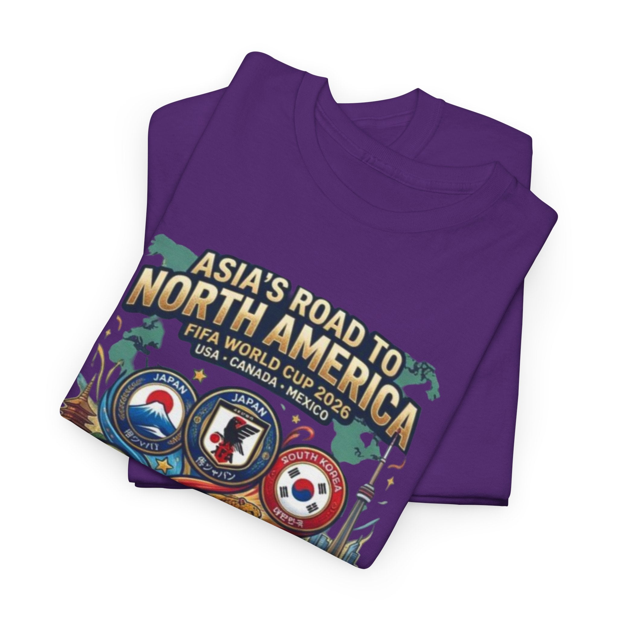 Asia's Road to North America Soccer Tee — World Cup 2026 Qualification Badge T‑Shirt