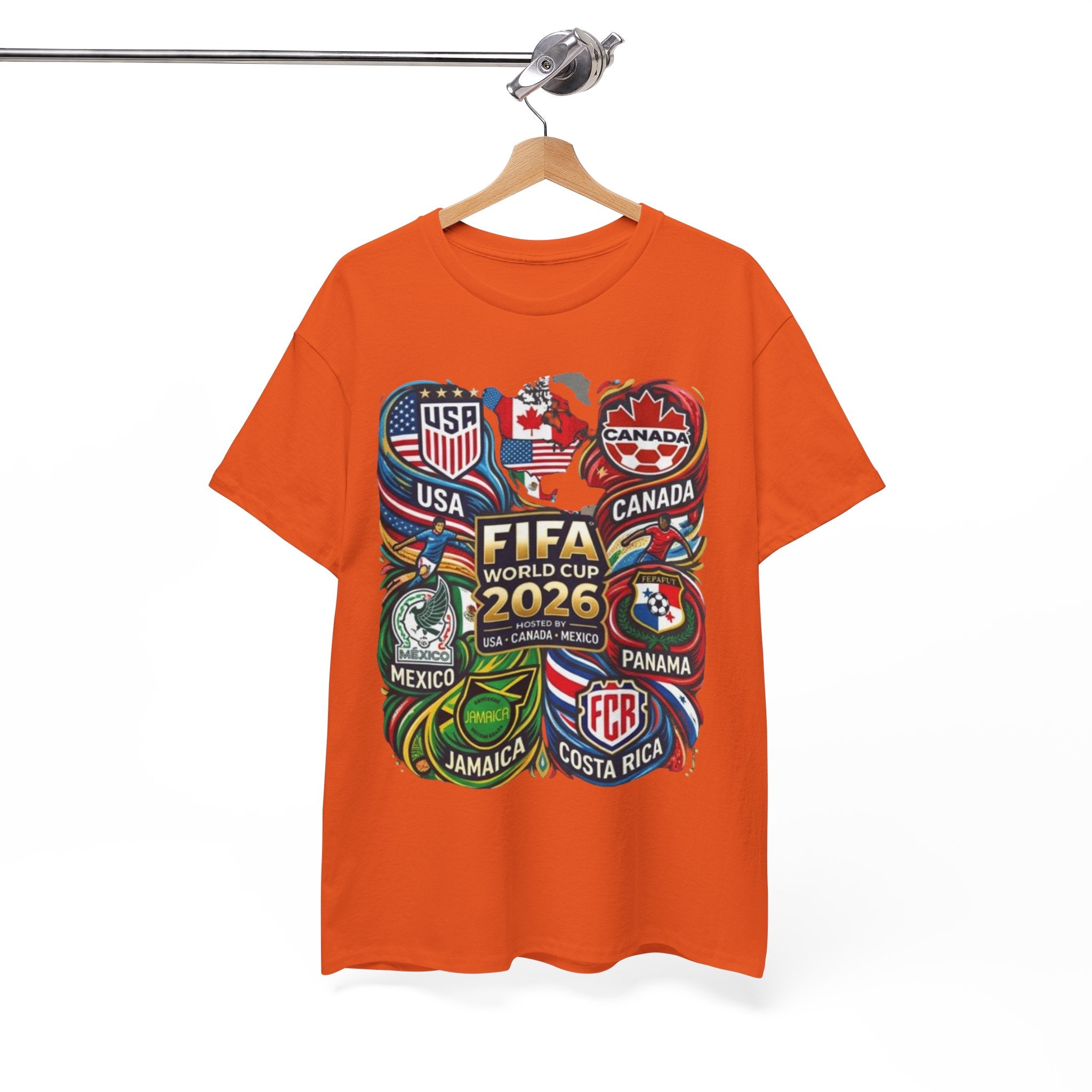 World Cup 2026 Teams T-Shirt – USA Canada Mexico & CONCACAF Badges Soccer Tee