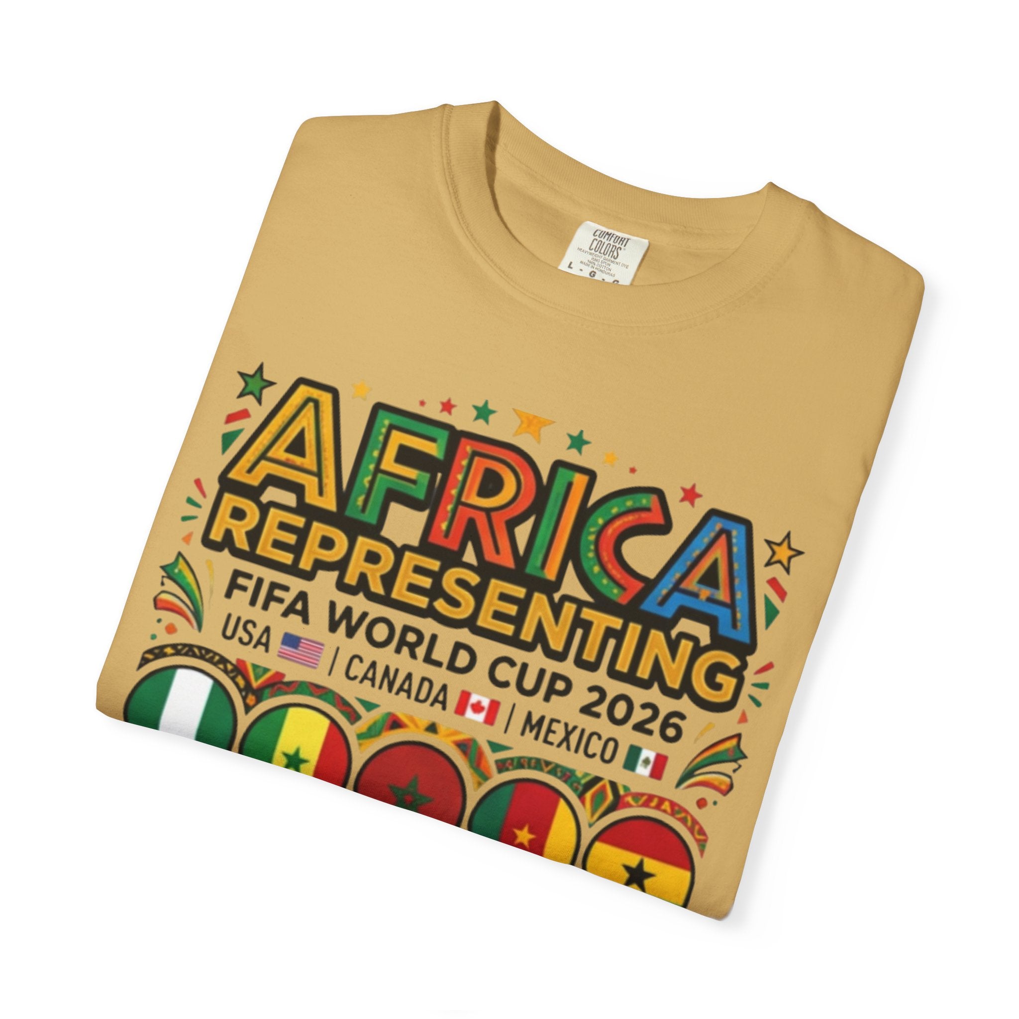 Africa Representing FIFA World Cup 2026 T-Shirt | African Flags Soccer Design