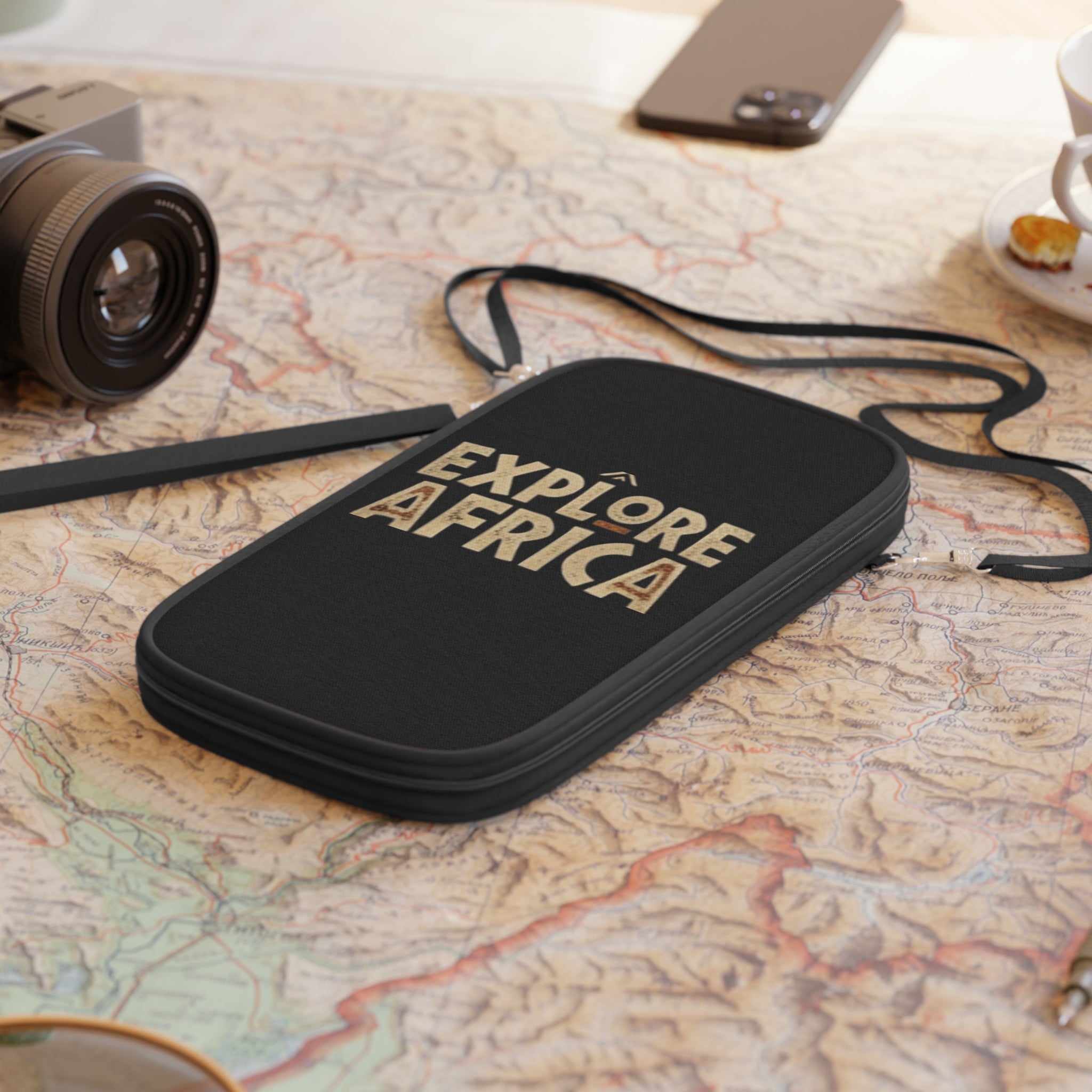 Passport Wallet — "Explore Africa" Travel Organizer