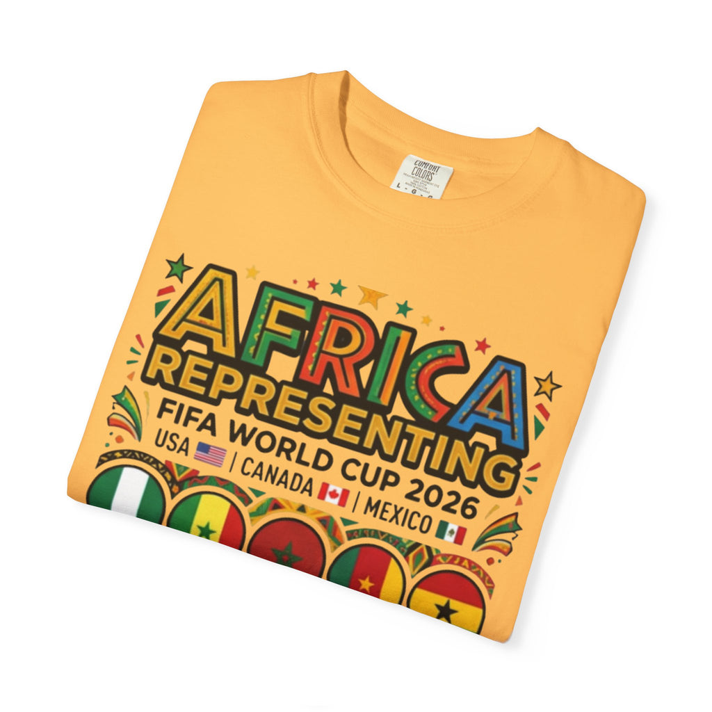 Africa Representing FIFA World Cup 2026 T-Shirt | African Flags Soccer Design