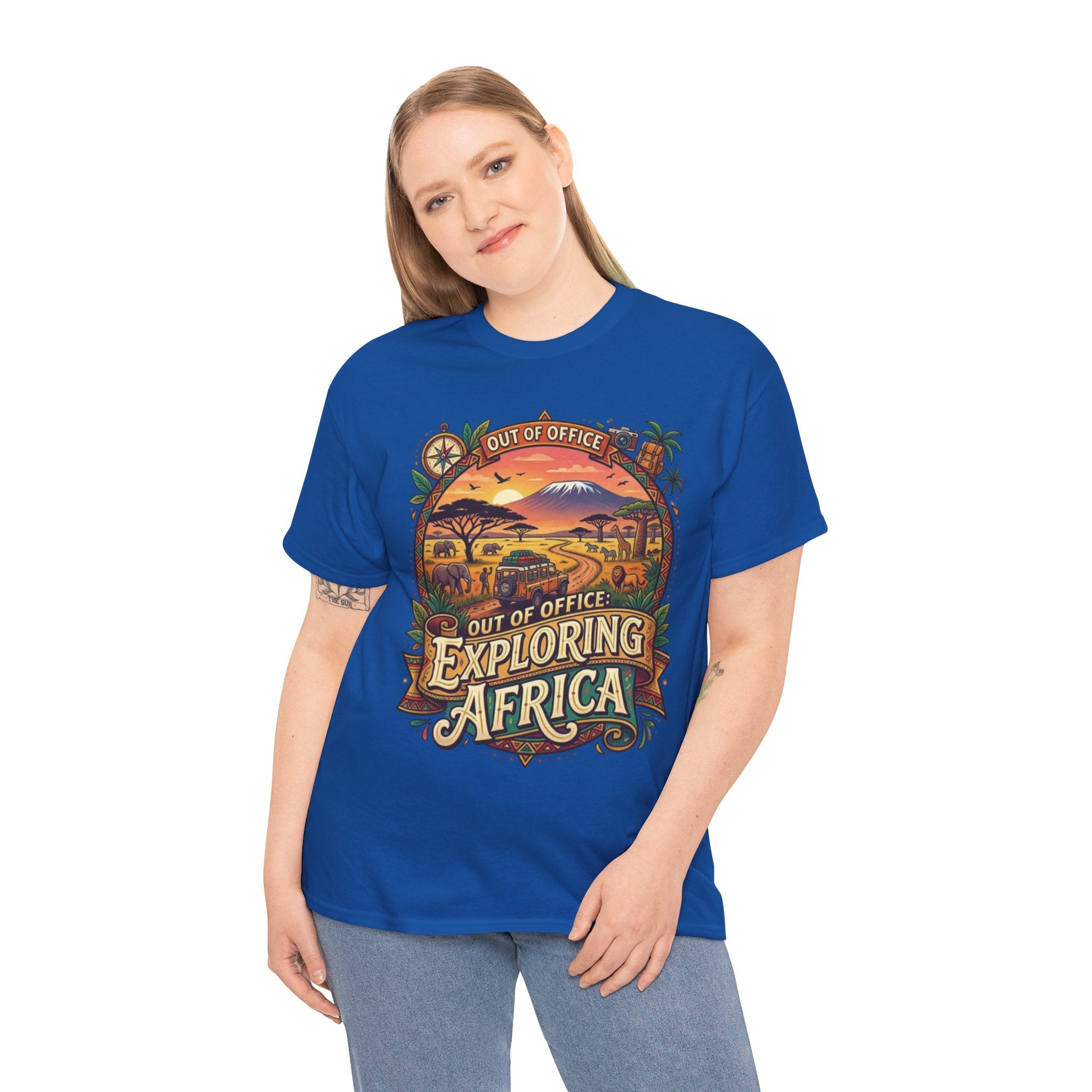 Exploring Africa T-Shirt — 'Out of Office' Safari Adventure Tee