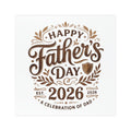 Father's Day 2026 Car Magnet — "Happy Father's Day" Celebration Design