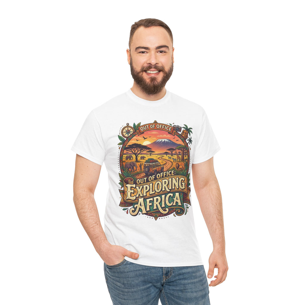 Exploring Africa T-Shirt — 'Out of Office' Safari Adventure Tee