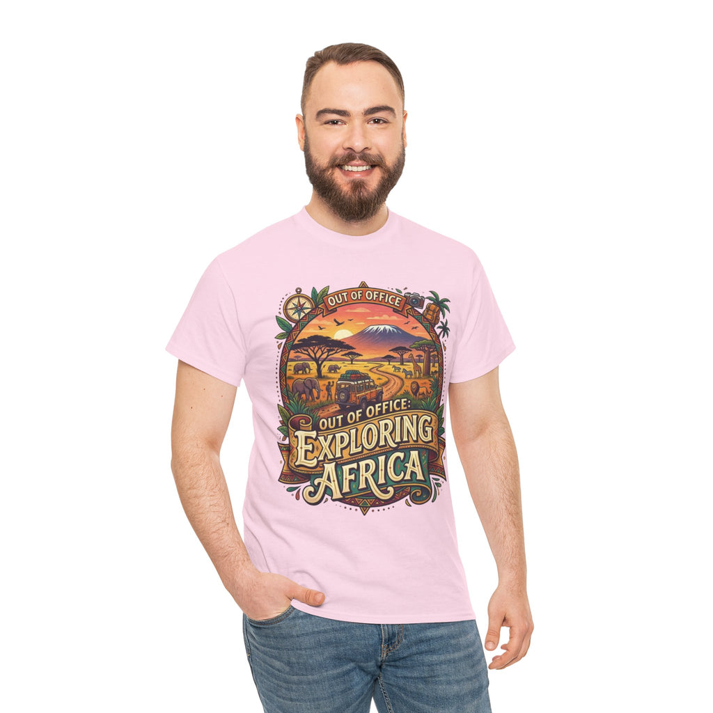 Exploring Africa T-Shirt — 'Out of Office' Safari Adventure Tee