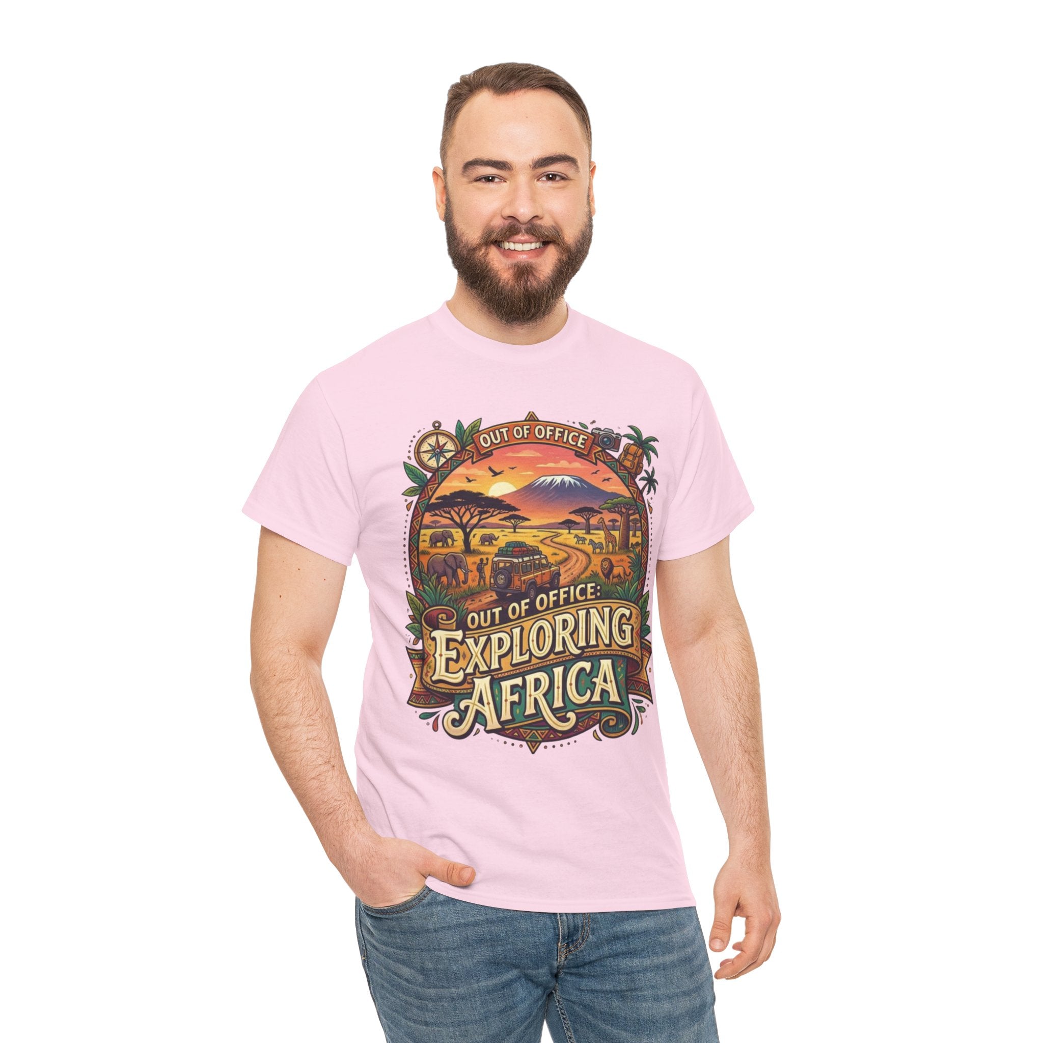 Exploring Africa T-Shirt — 'Out of Office' Safari Adventure Tee