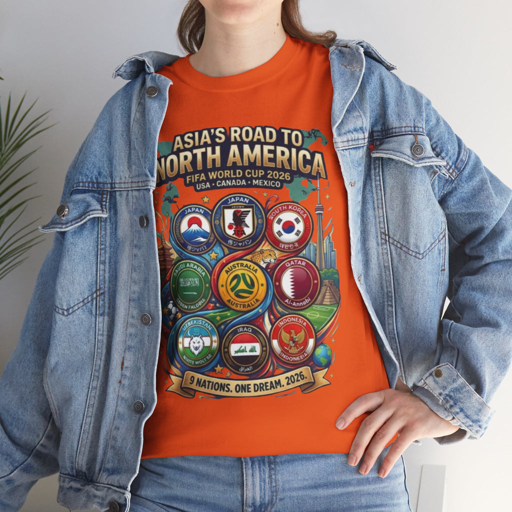 AFC Asian Qualifiers 2026 Tee — Asia’s Road to North America World Cup Soccer T‑Shirt