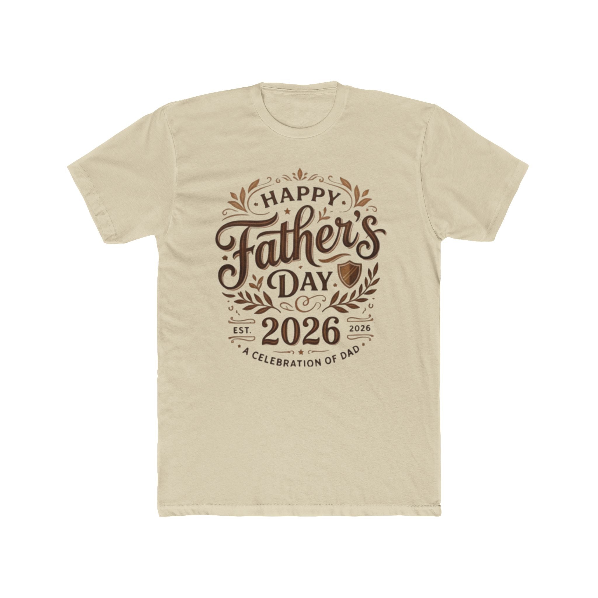 Father's Day 2026 T-Shirt — Happy Father's Day Vintage Script Tee