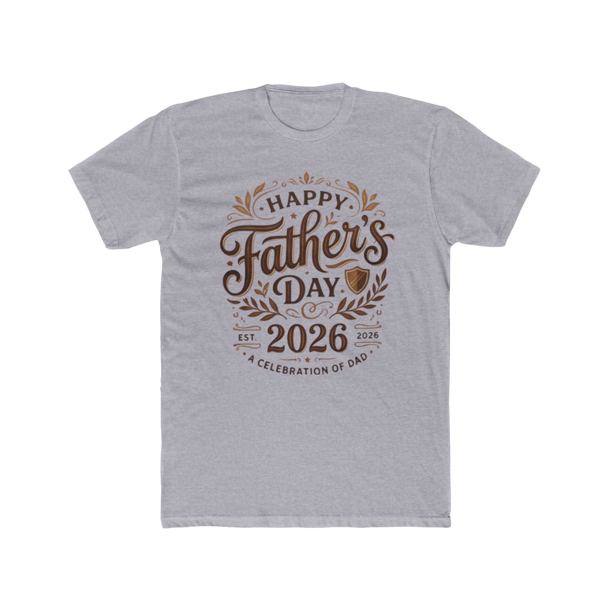Father's Day 2026 T-Shirt — Happy Father's Day Vintage Script Tee
