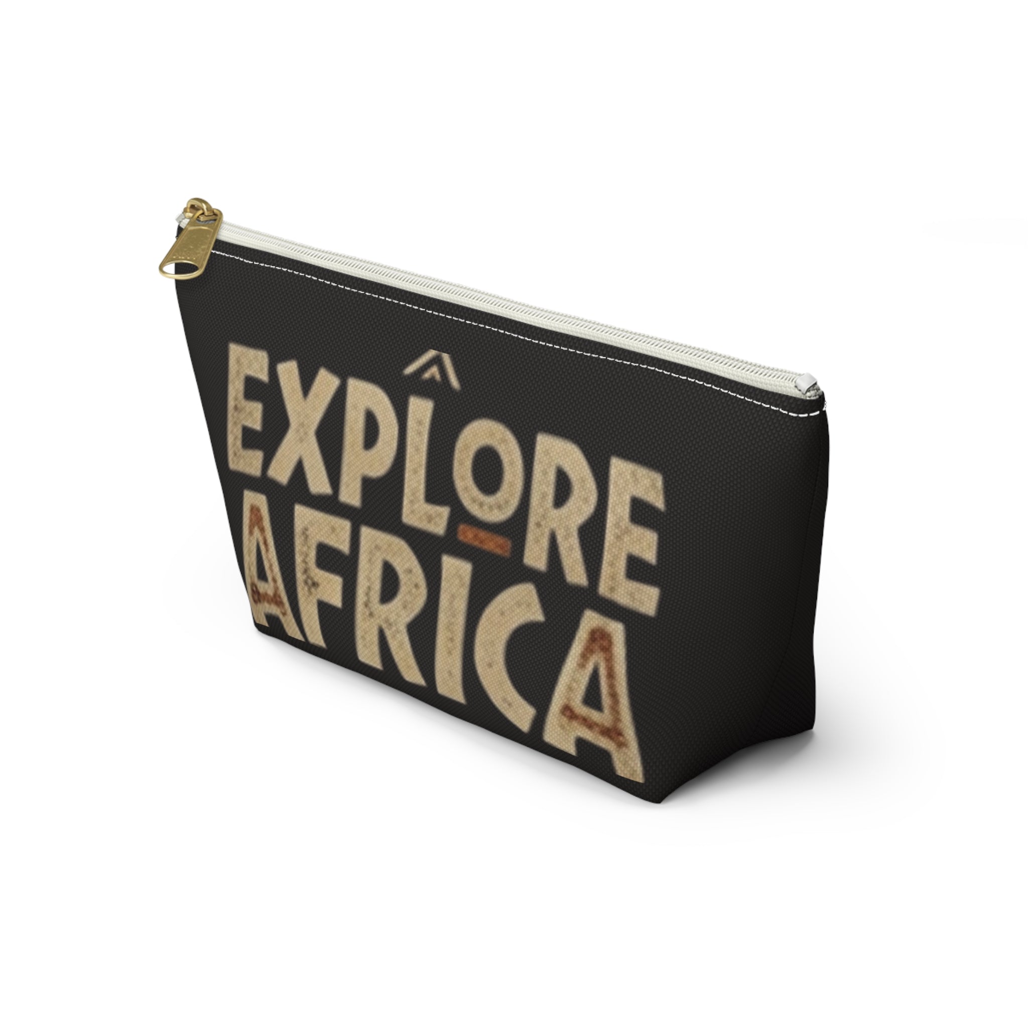 Explore Africa Accessory Pouch — Travel Makeup & Gear Organizer