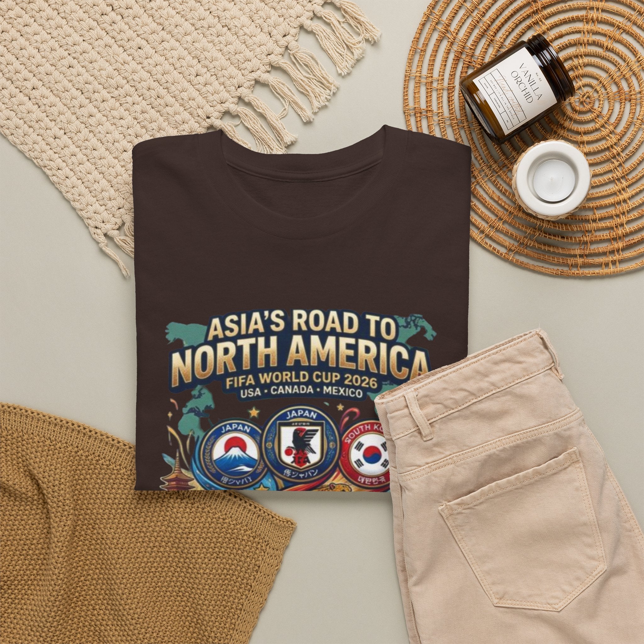 Asia's Road to North America Soccer Tee — World Cup 2026 Qualification Badge T‑Shirt