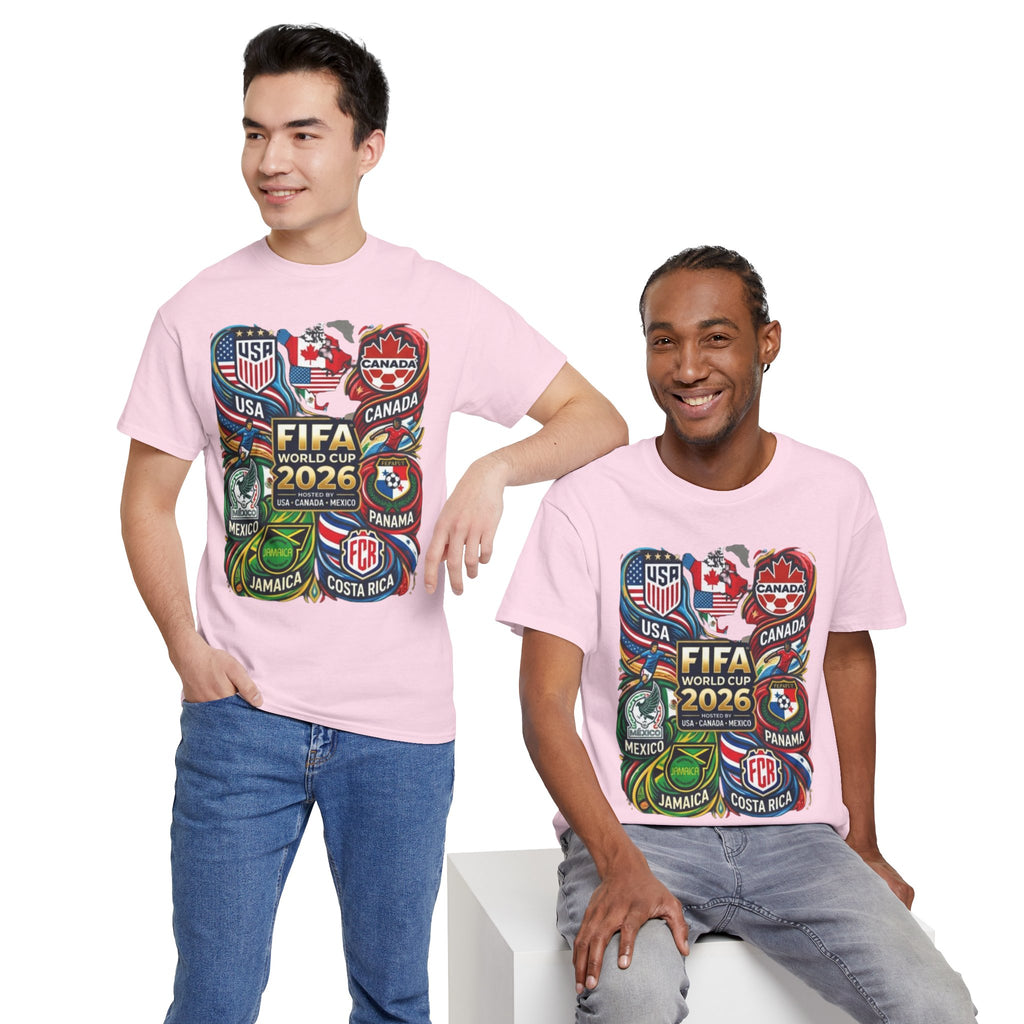 World Cup 2026 Teams T-Shirt – USA Canada Mexico & CONCACAF Badges Soccer Tee