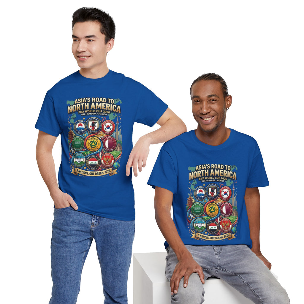 Asia's Road to North America Soccer Tee — World Cup 2026 Qualification Badge T‑Shirt