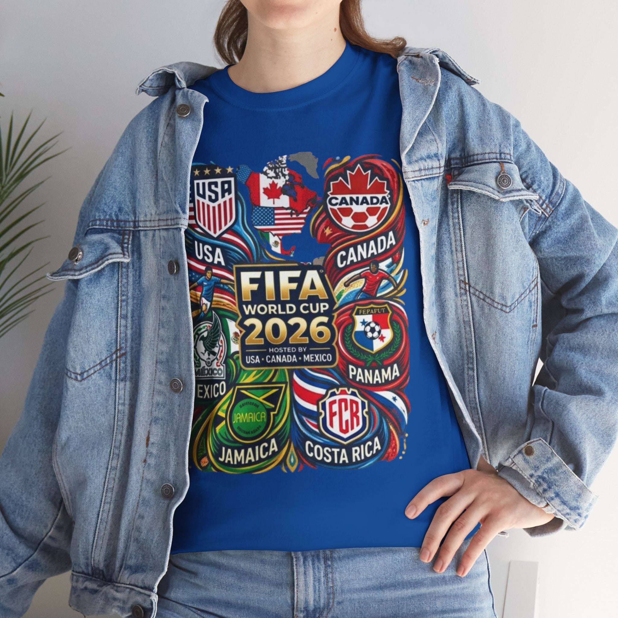 World Cup 2026 Teams T-Shirt – USA Canada Mexico & CONCACAF Badges Soccer Tee