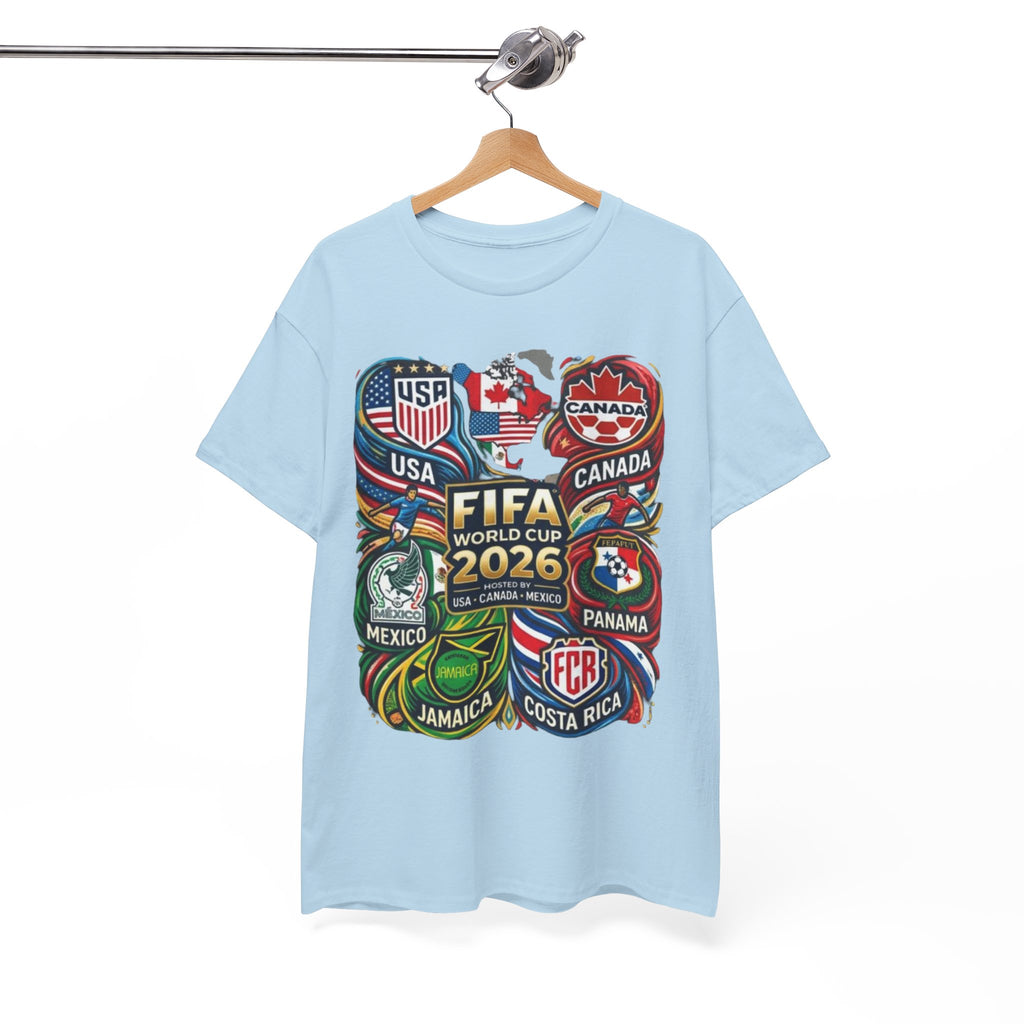 World Cup 2026 Teams T-Shirt – USA Canada Mexico & CONCACAF Badges Soccer Tee
