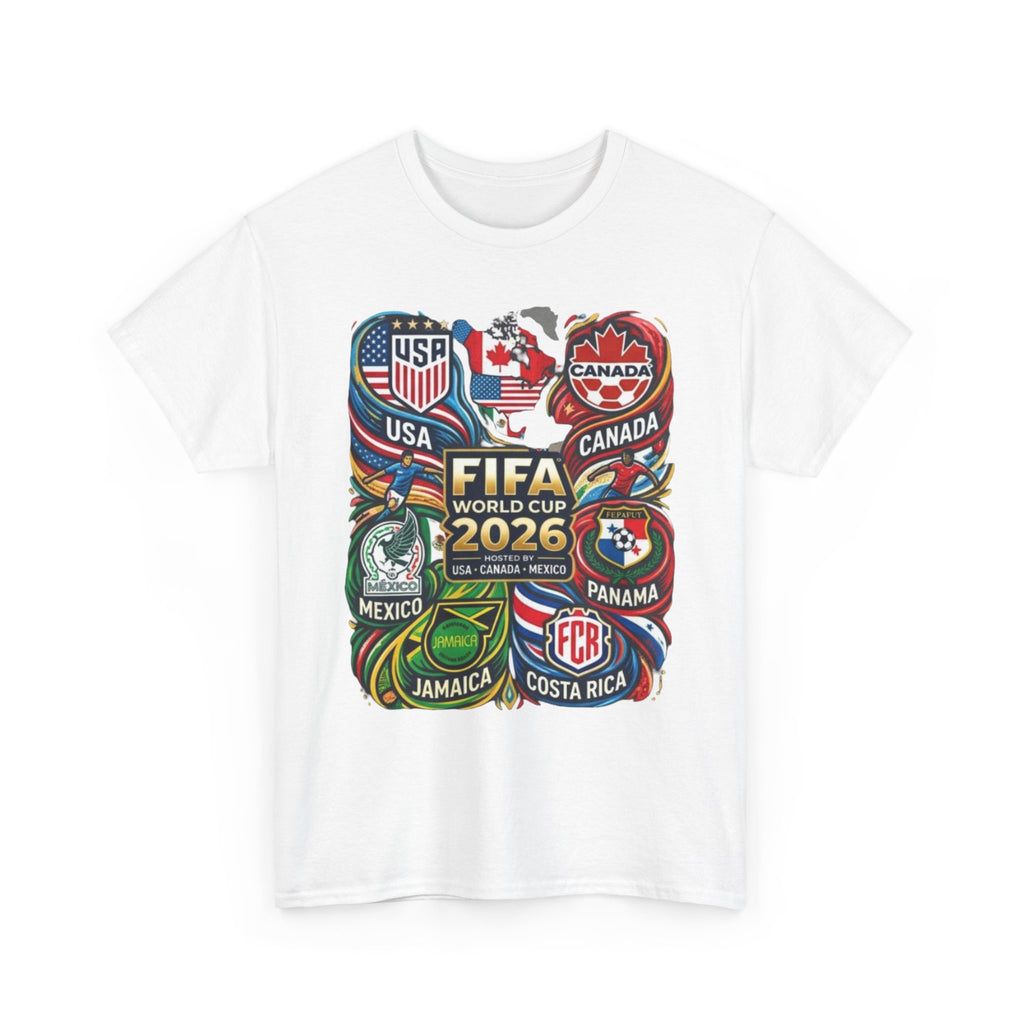 World Cup 2026 Teams T-Shirt – USA Canada Mexico & CONCACAF Badges Soccer Tee