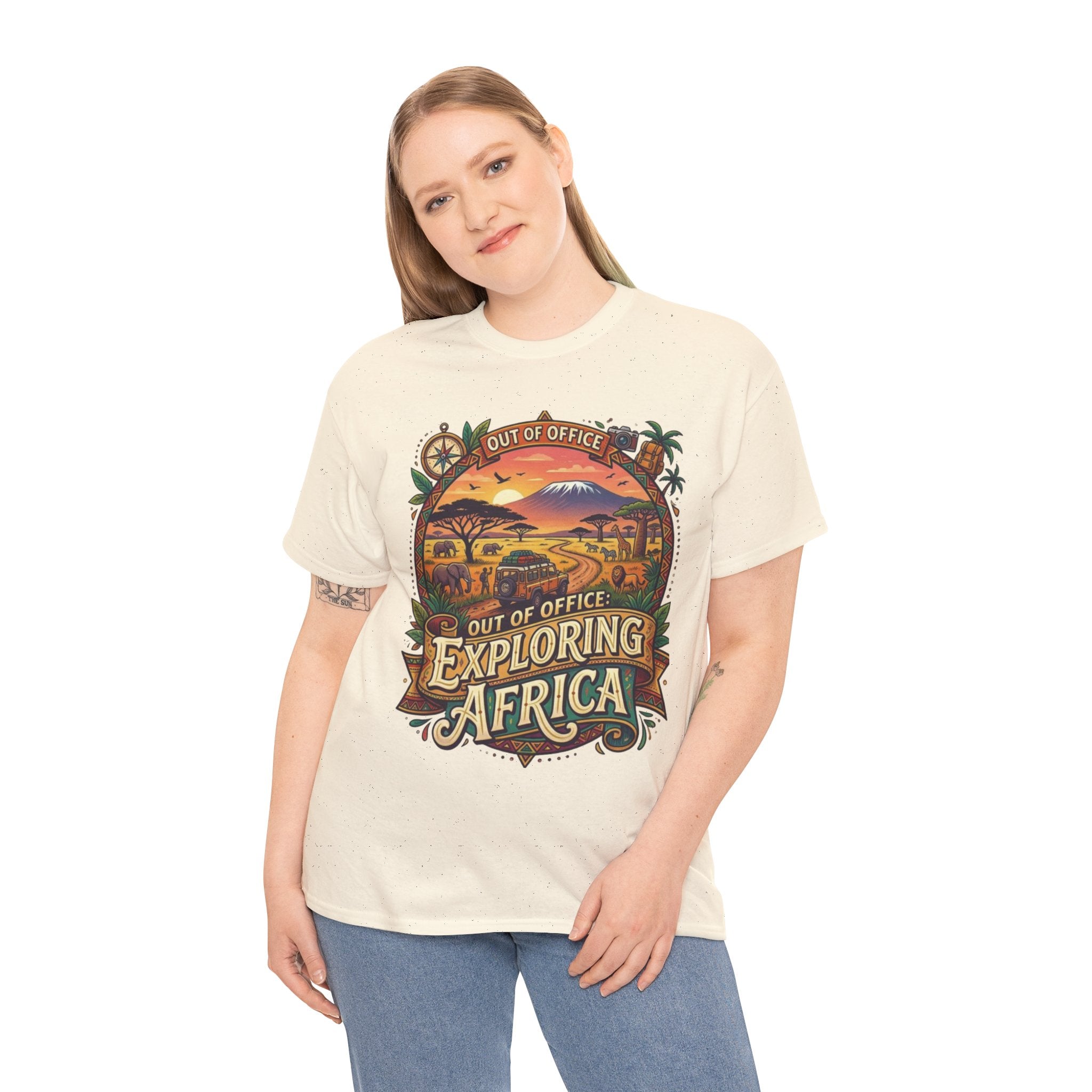 Exploring Africa T-Shirt — 'Out of Office' Safari Adventure Tee