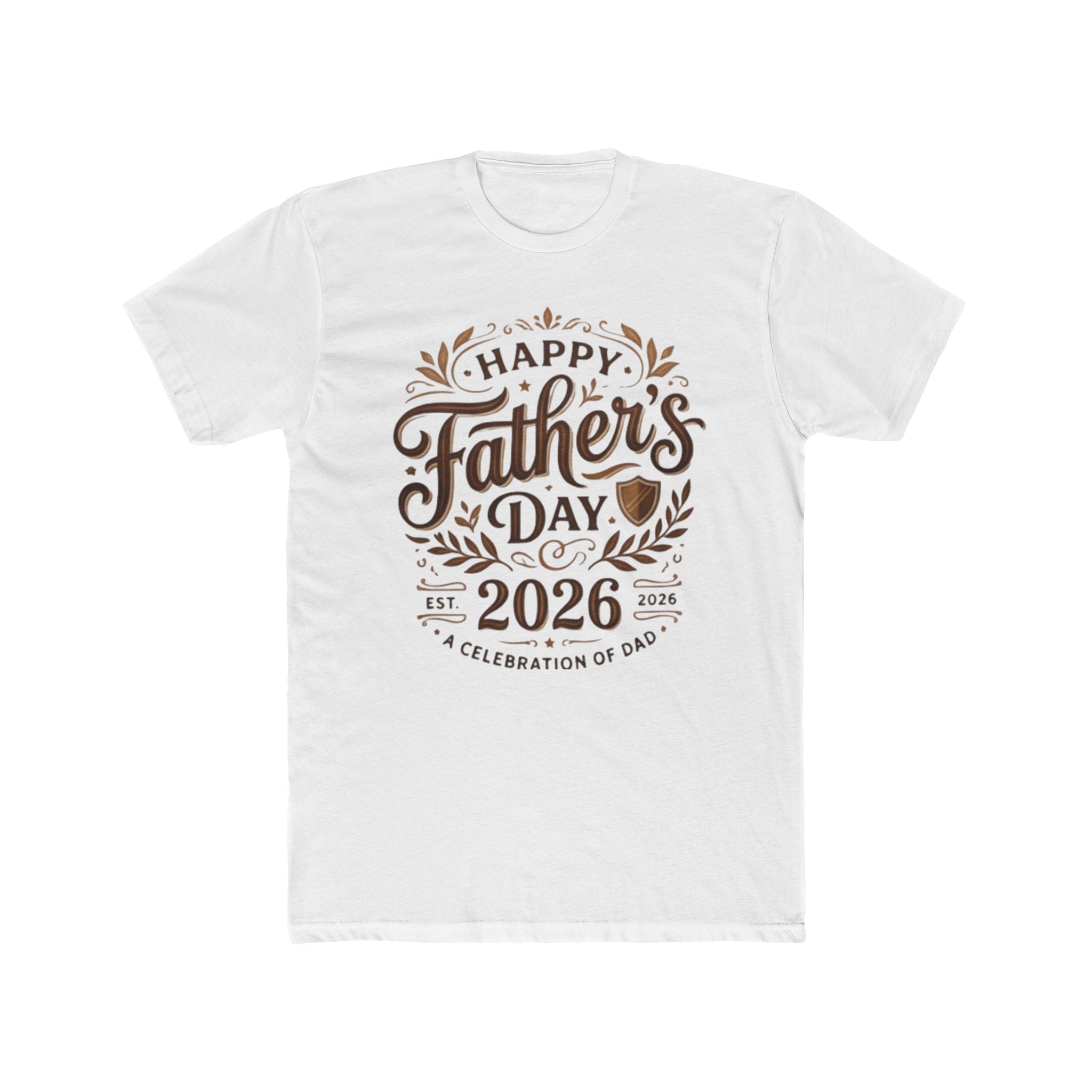 Father's Day 2026 T-Shirt — Happy Father's Day Vintage Script Tee
