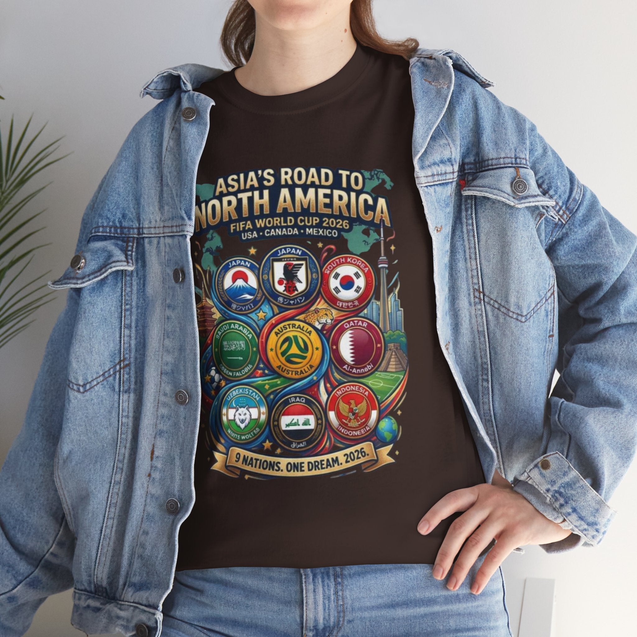 Asia's Road to North America Soccer Tee — World Cup 2026 Qualification Badge T‑Shirt