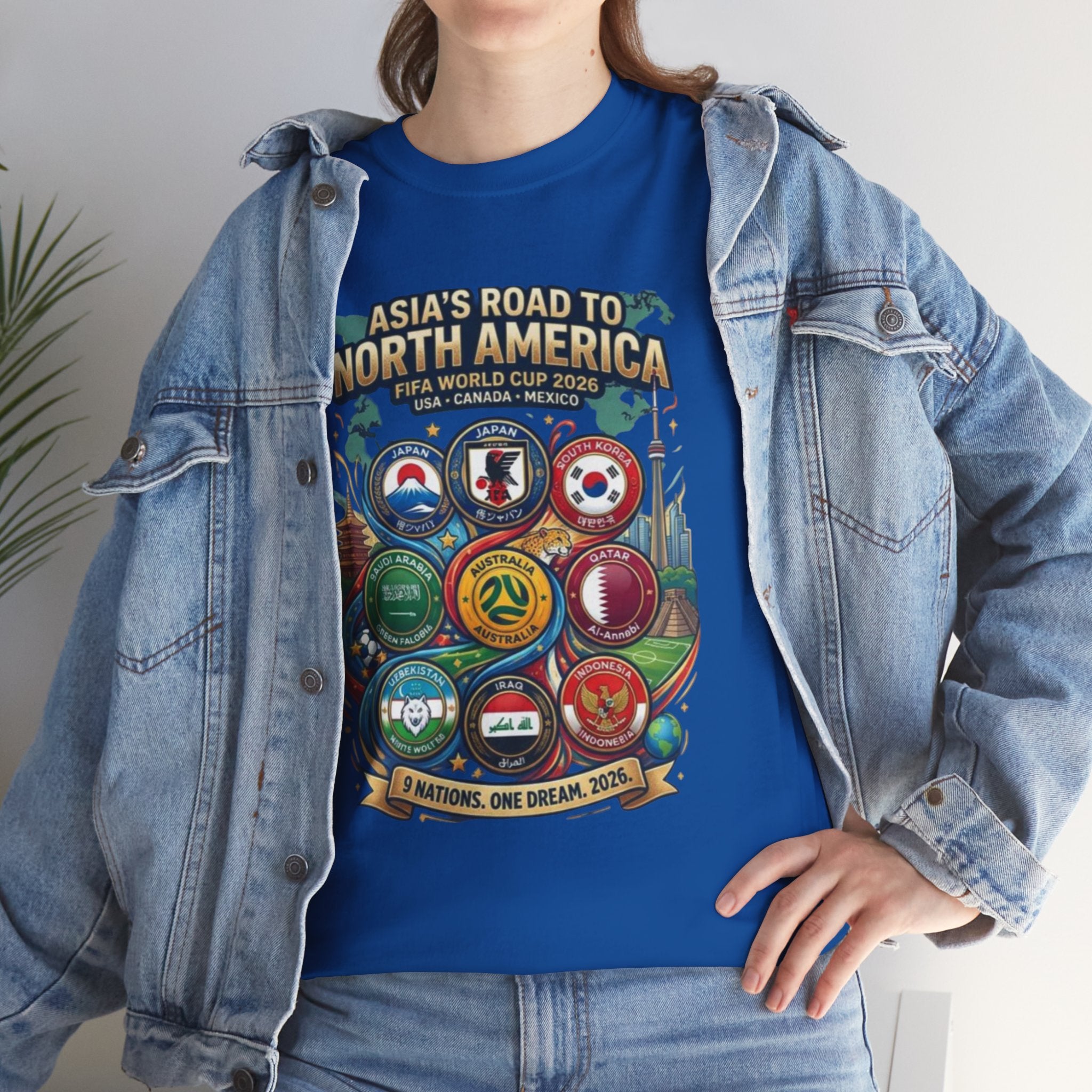 Asia's Road to North America Soccer Tee — World Cup 2026 Qualification Badge T‑Shirt
