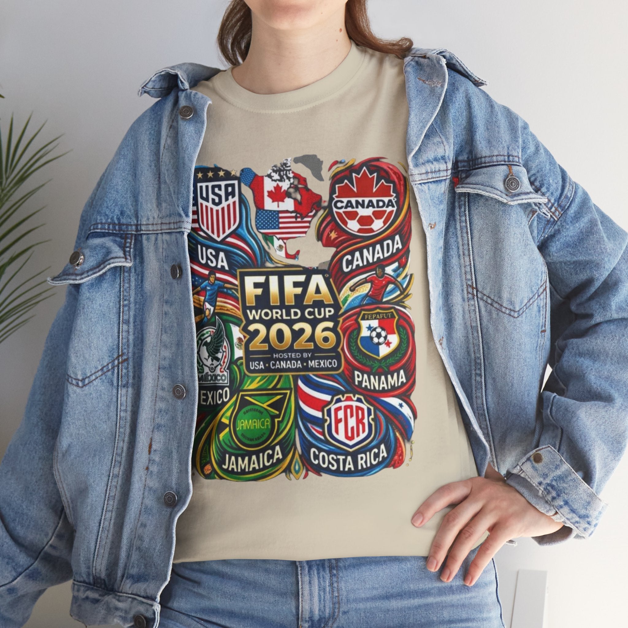World Cup 2026 Teams T-Shirt – USA Canada Mexico & CONCACAF Badges Soccer Tee