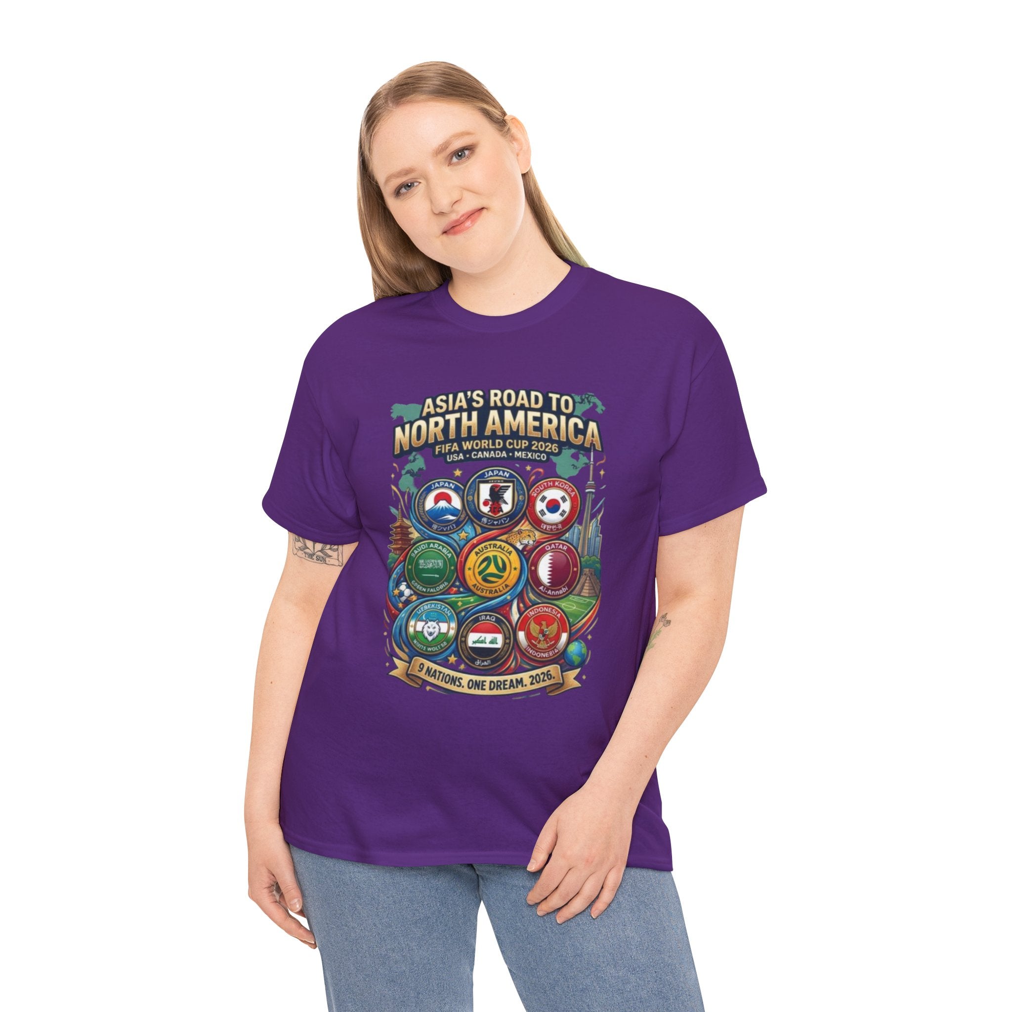 Asia's Road to North America Soccer Tee — World Cup 2026 Qualification Badge T‑Shirt