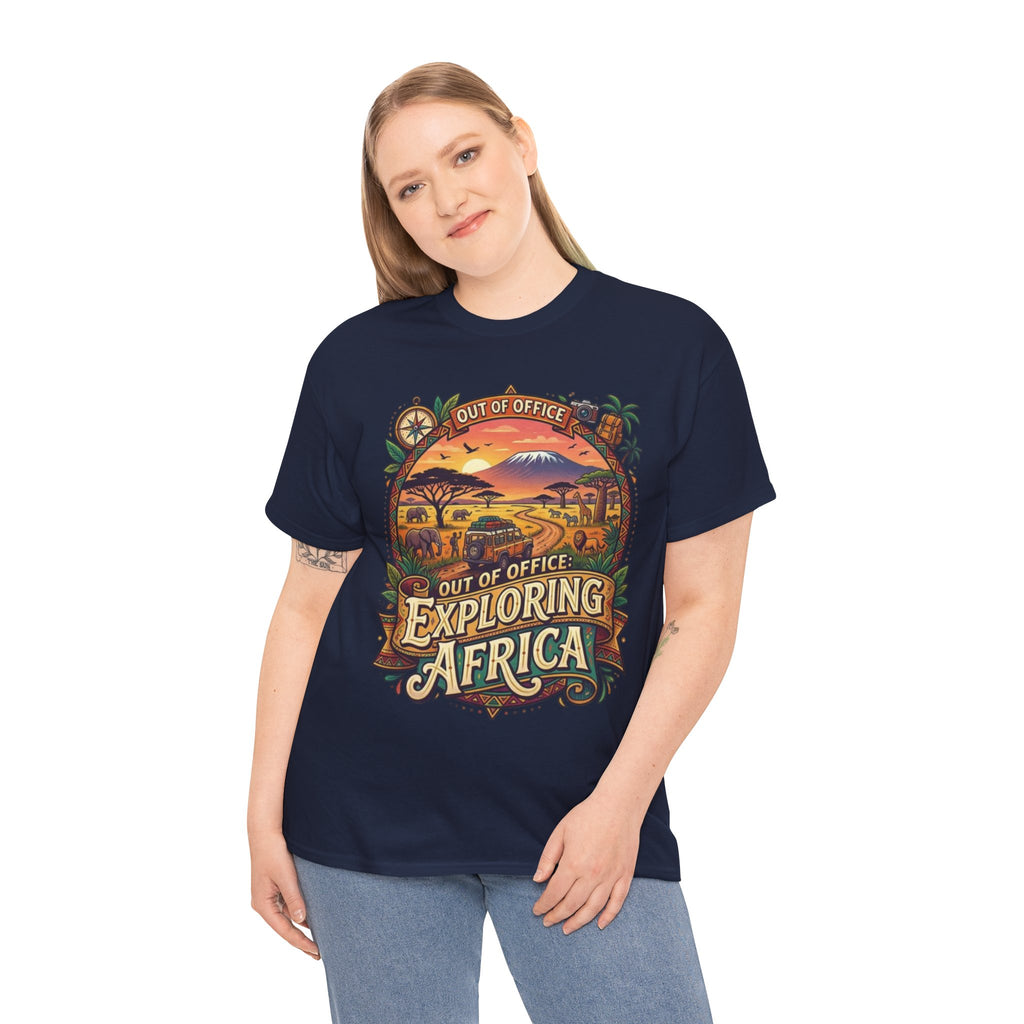 Exploring Africa T-Shirt — 'Out of Office' Safari Adventure Tee