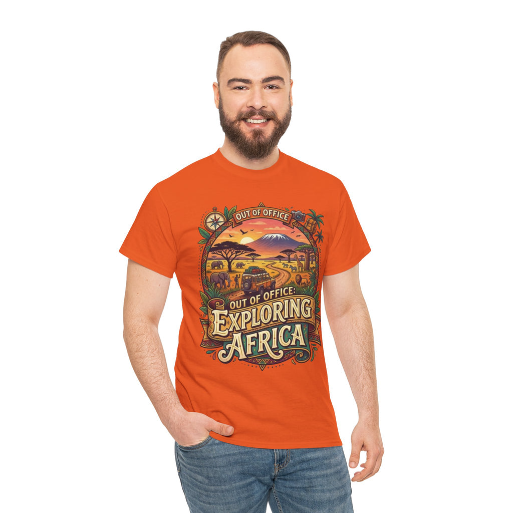Exploring Africa T-Shirt — 'Out of Office' Safari Adventure Tee