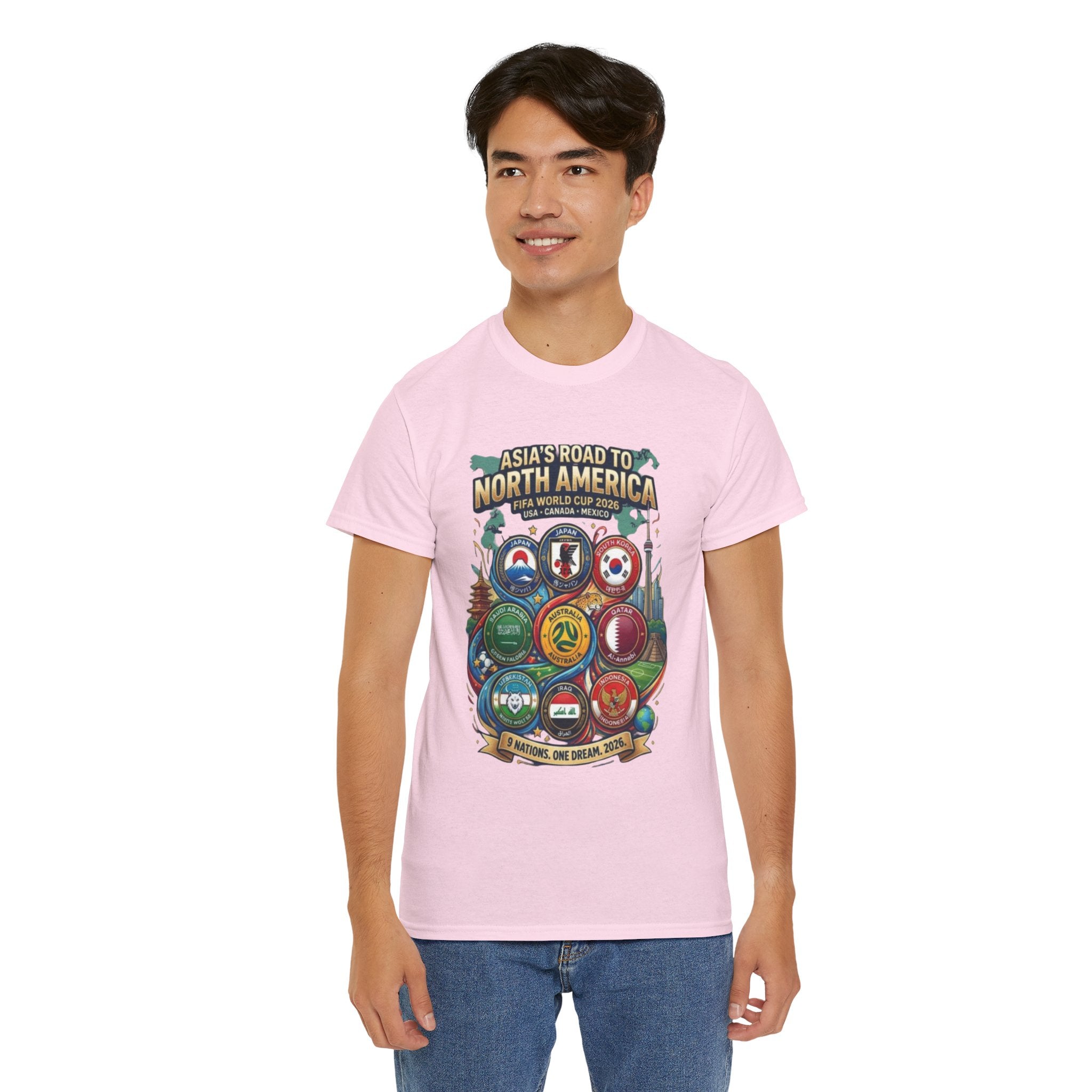 Asia's Road to North America Soccer Tee — World Cup 2026 Qualification Badge T‑Shirt